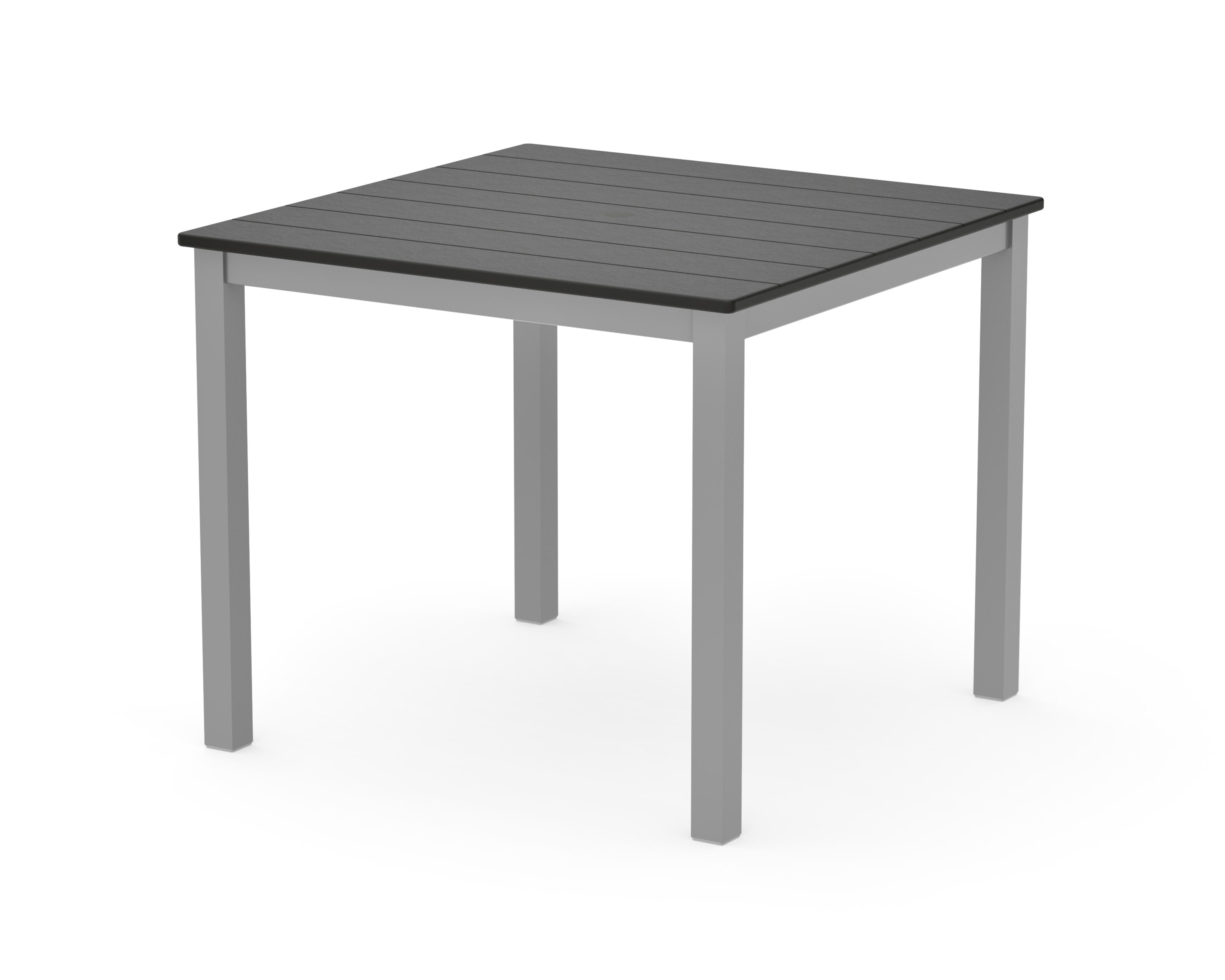 Main Street 36" x 36" Dining Table in Silver / Black