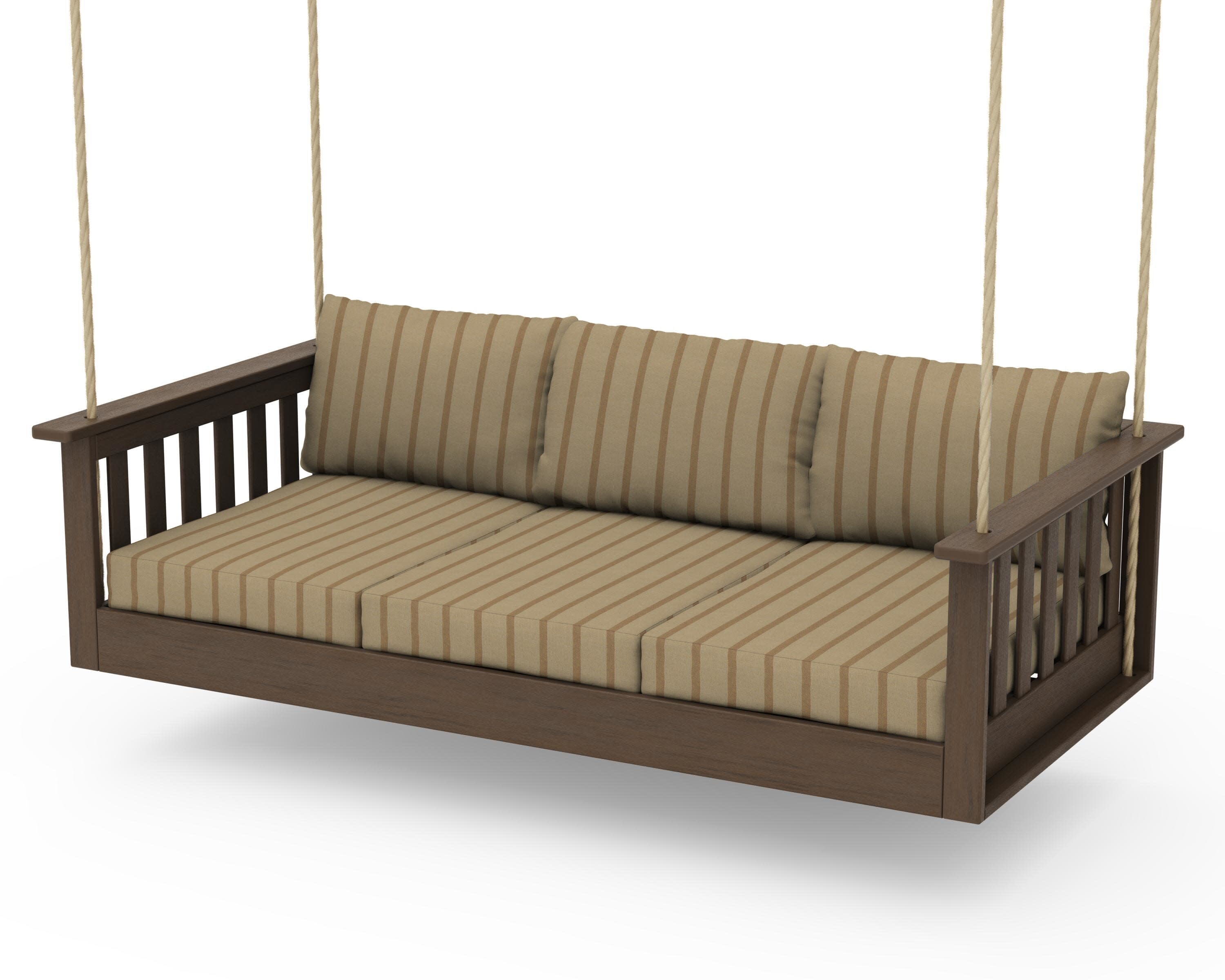 Vineyard Daybed Swing in Kona / Unwind Driftwood