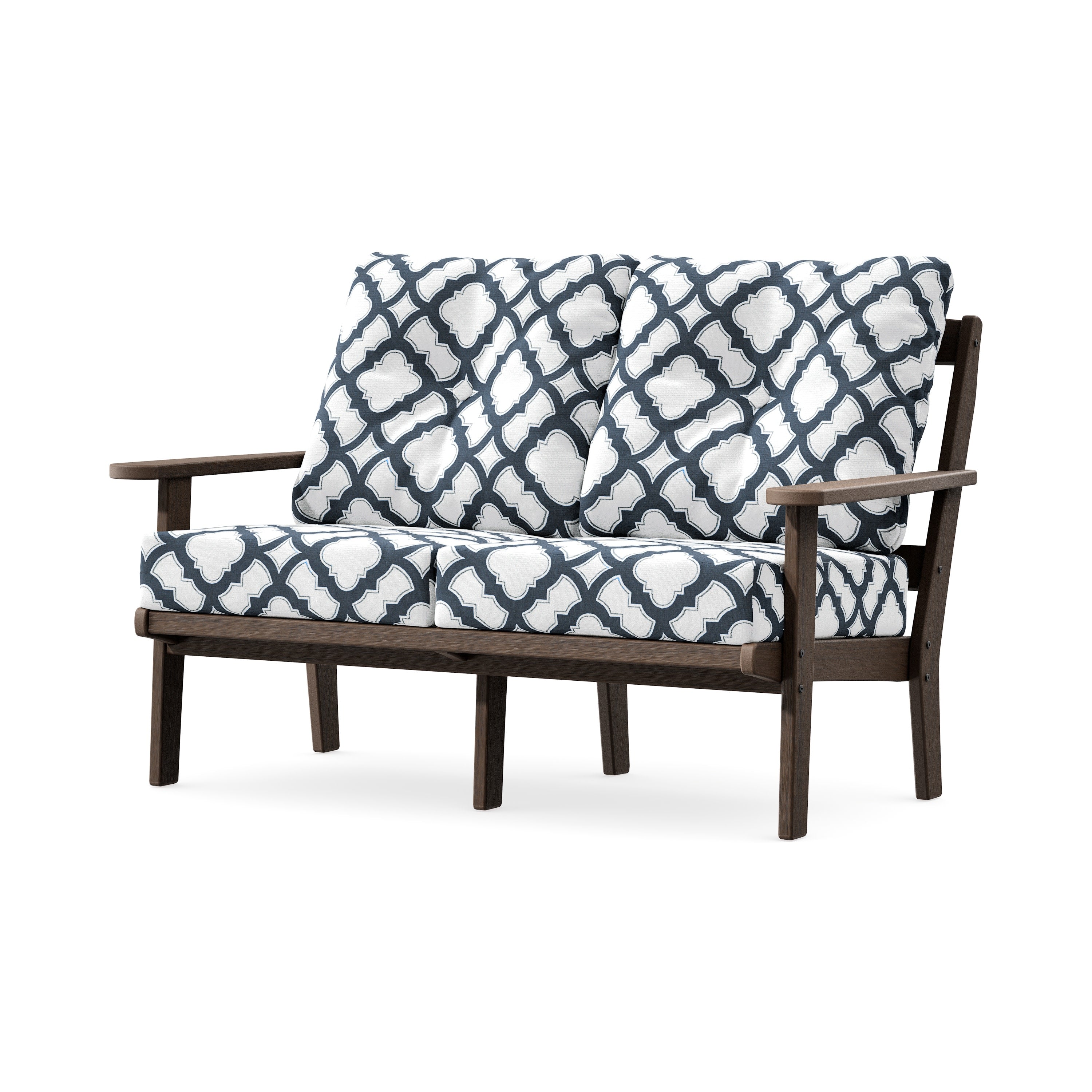 Mission Deep SeatingLoveseat in Kona / Trellis Marine Indigo