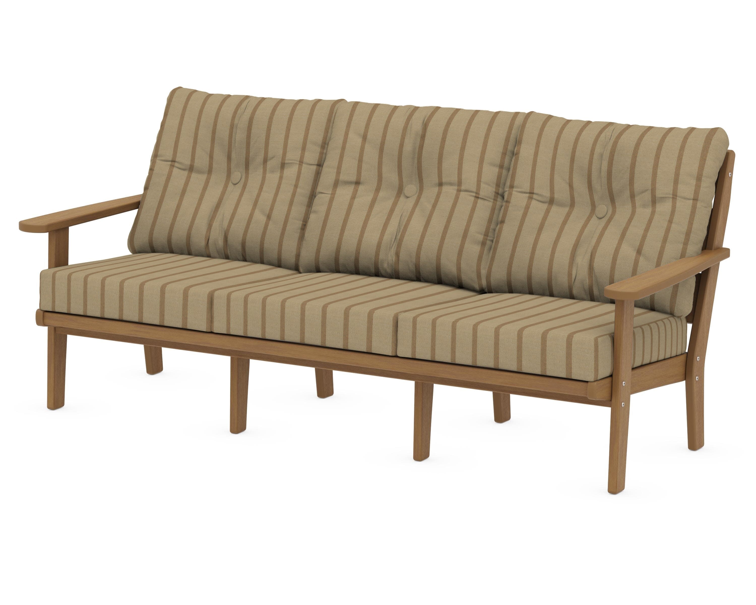 Lakeside Deep Seating Sofa in Natural / Unwind Driftwood