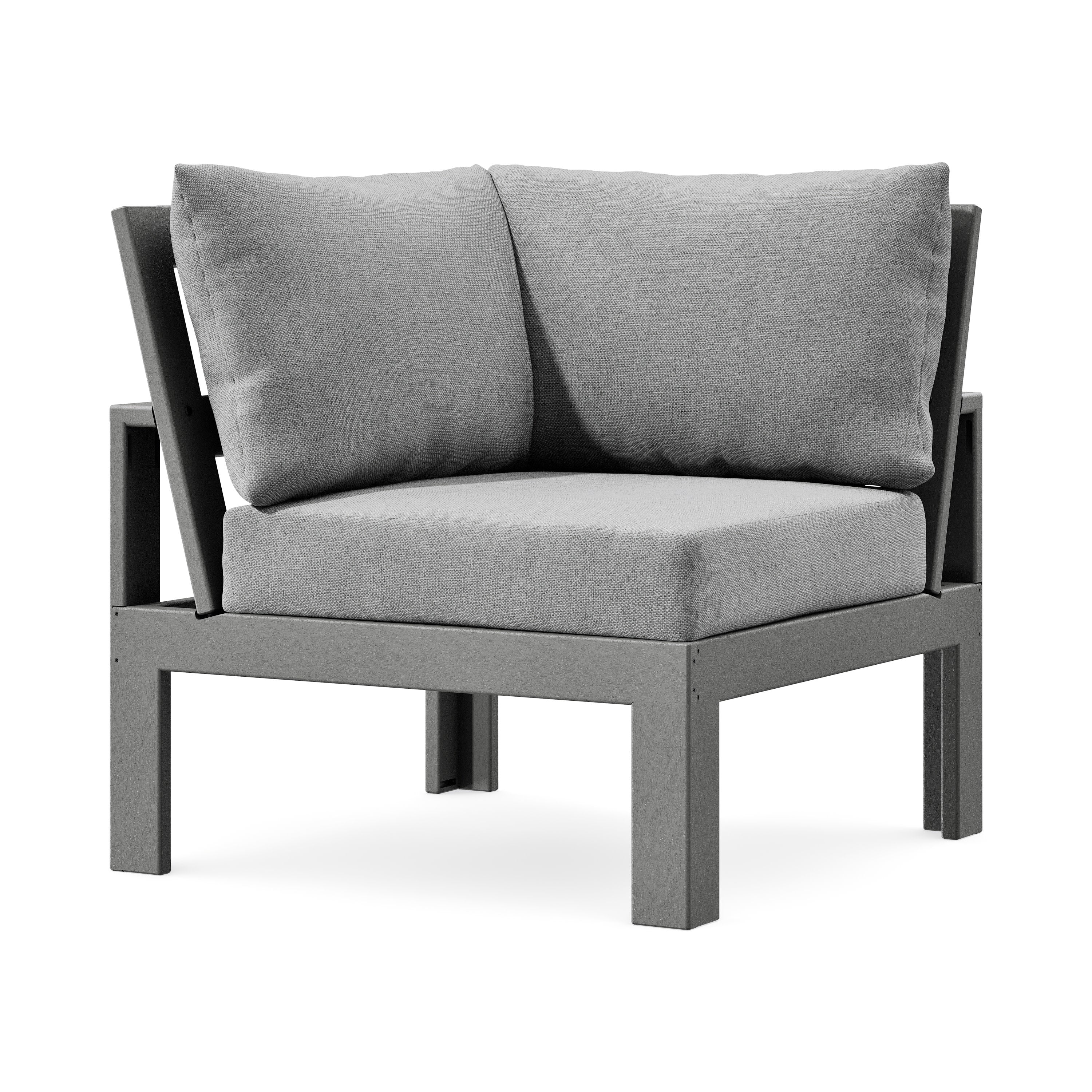 Modular Corner Chair in Slate Grey / Grey Mist