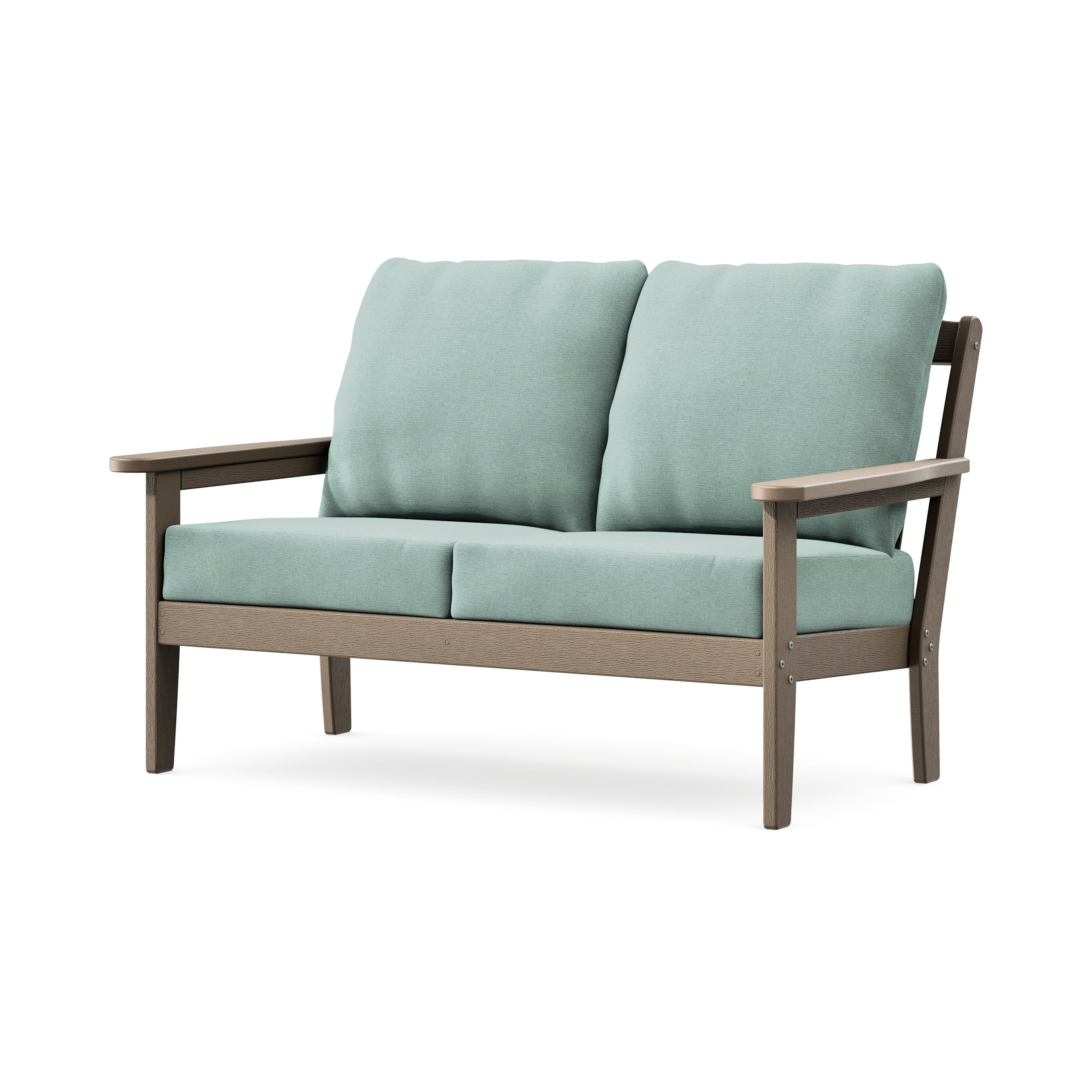 Cottage Deep Seating Loveseat in Vintage Sahara / Glacier Spa