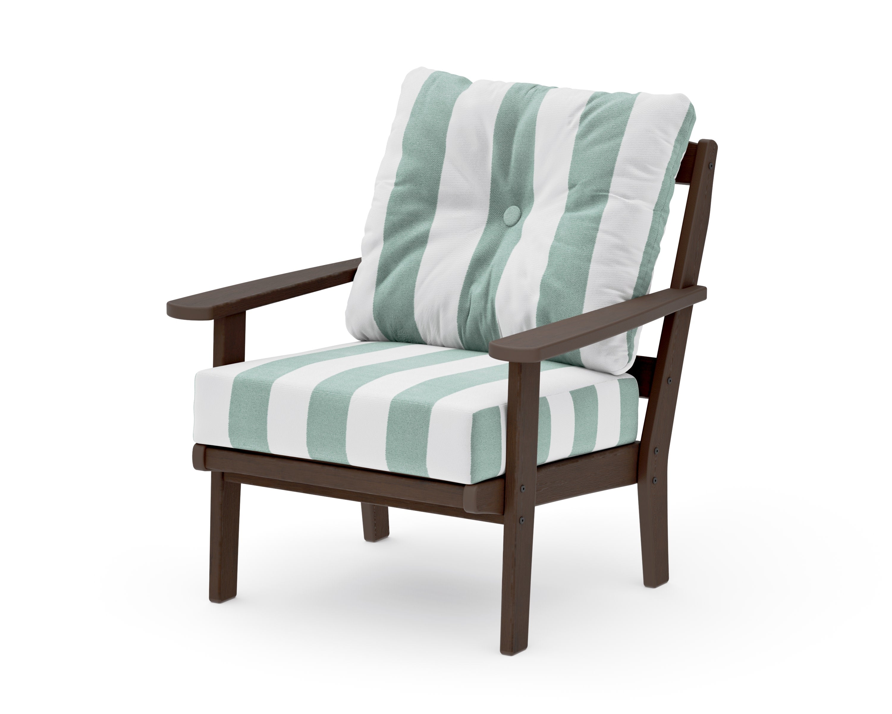 Mission Deep Seating Chair in Kona / Cabana Stripe Glacier Spa