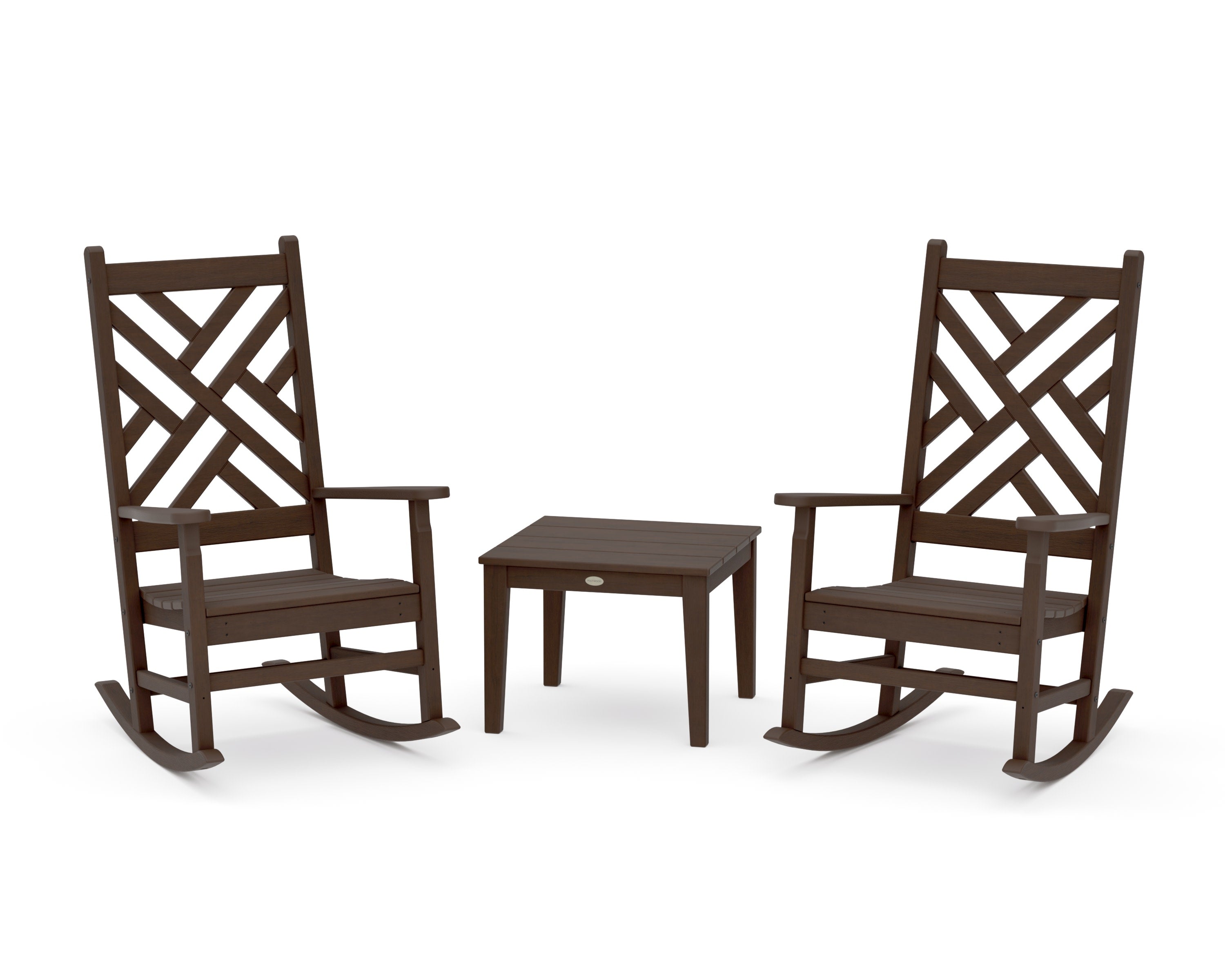 Chippendale 3-Piece Rocking Chair Set in Kona