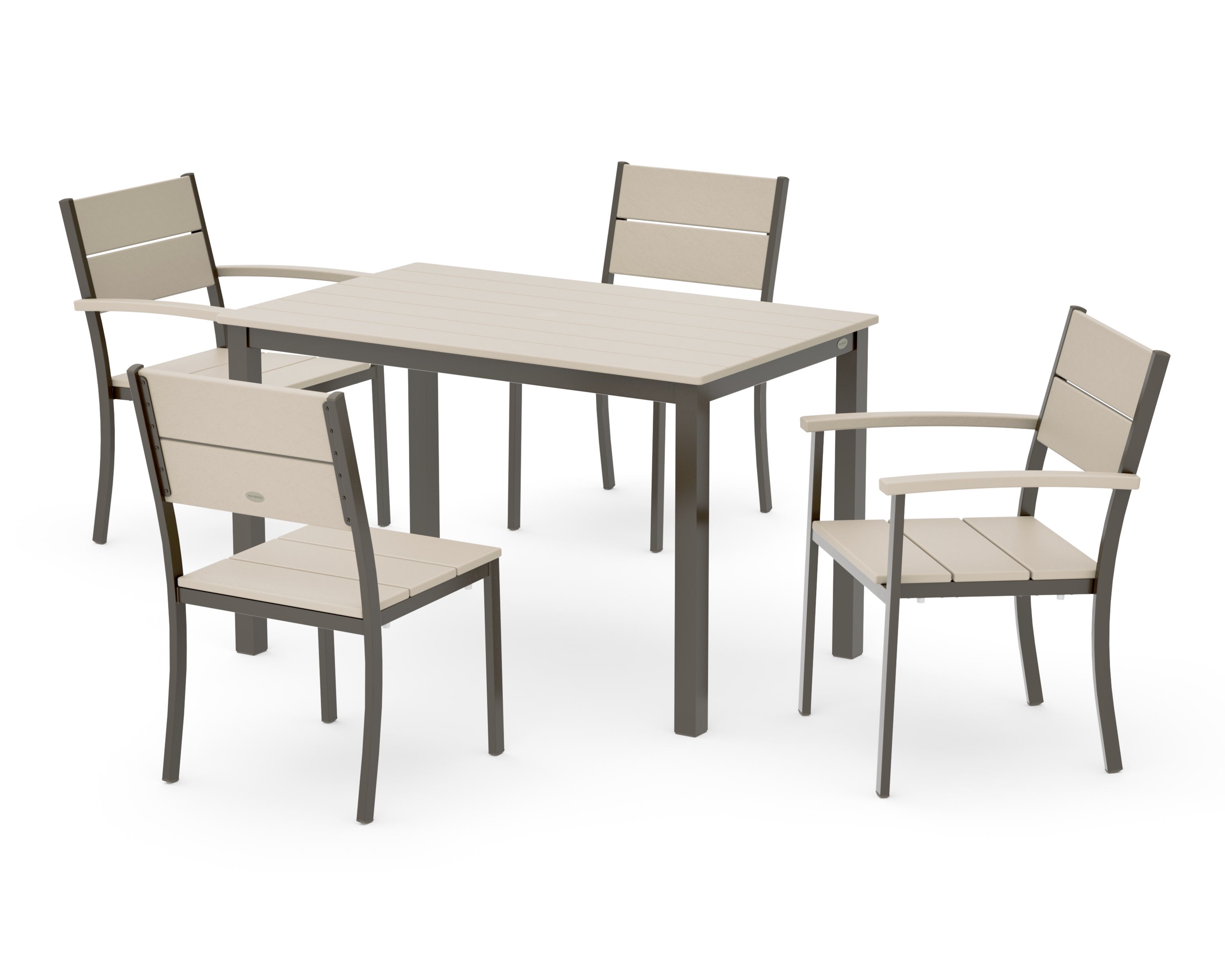 Main Street 5-Piece Dining Set in Bronze / Sand