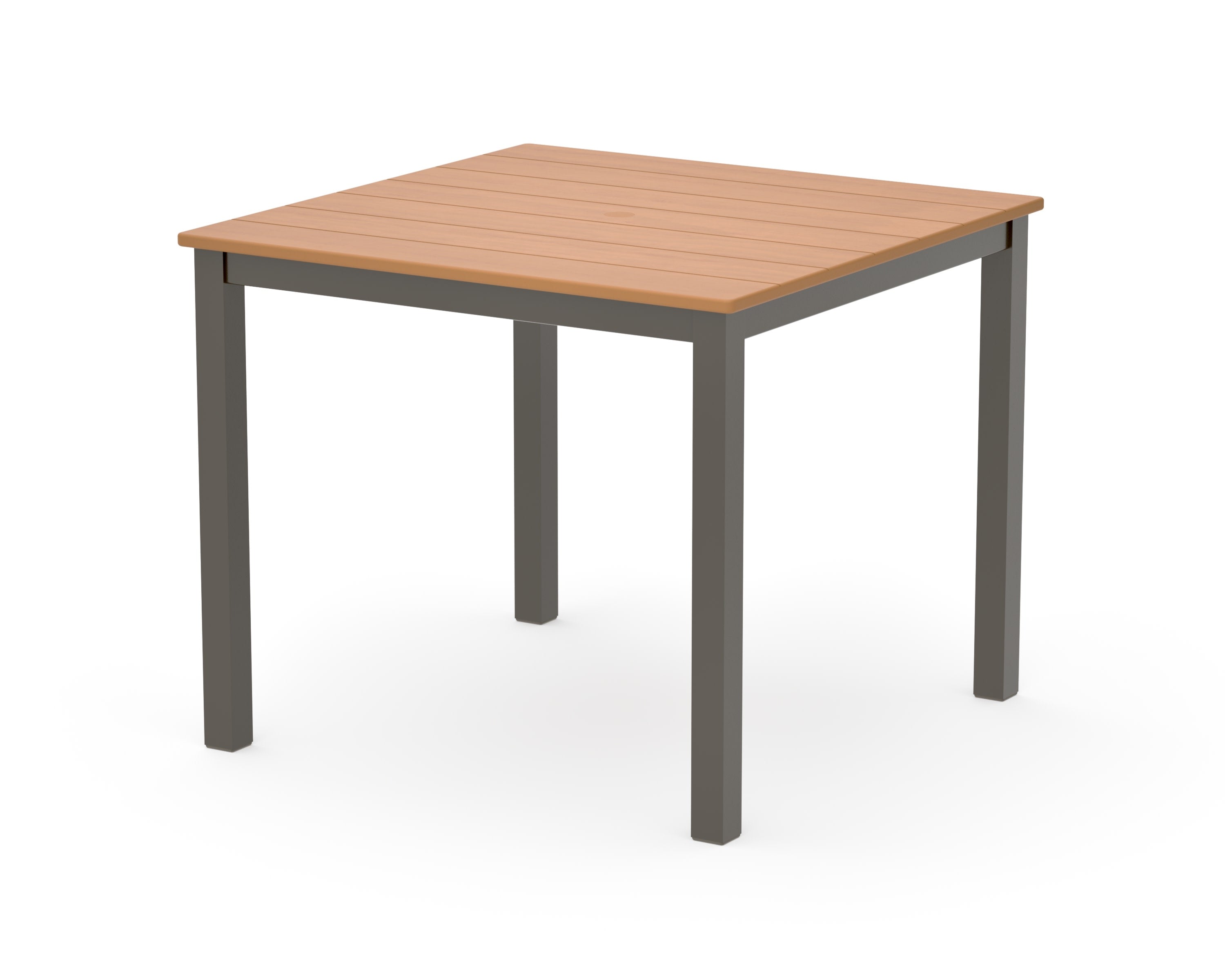 Main Street 36" x 36" Dining Table in Bronze / Natural