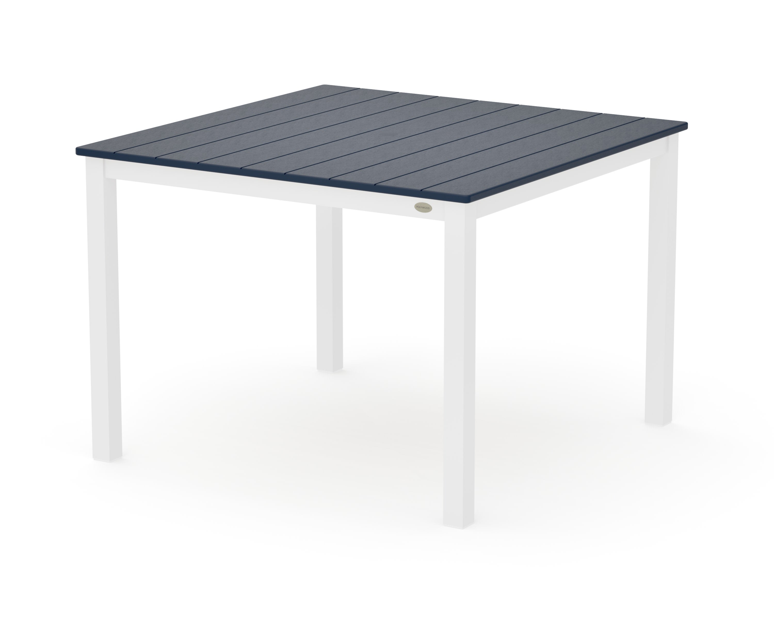 Main Street 42 x 42 Dining Table in White / Navy