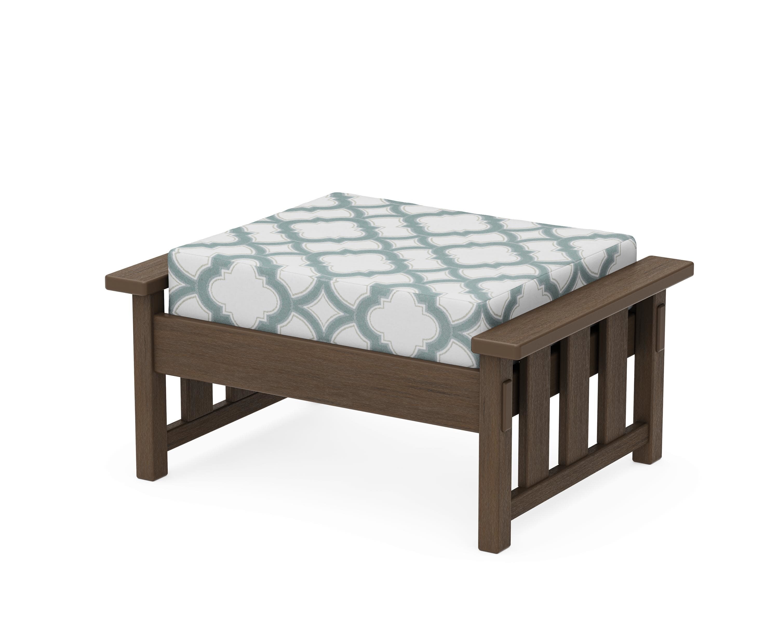 Acadia Deep Seating Ottoman in Kona / Trellis Glacier Spa