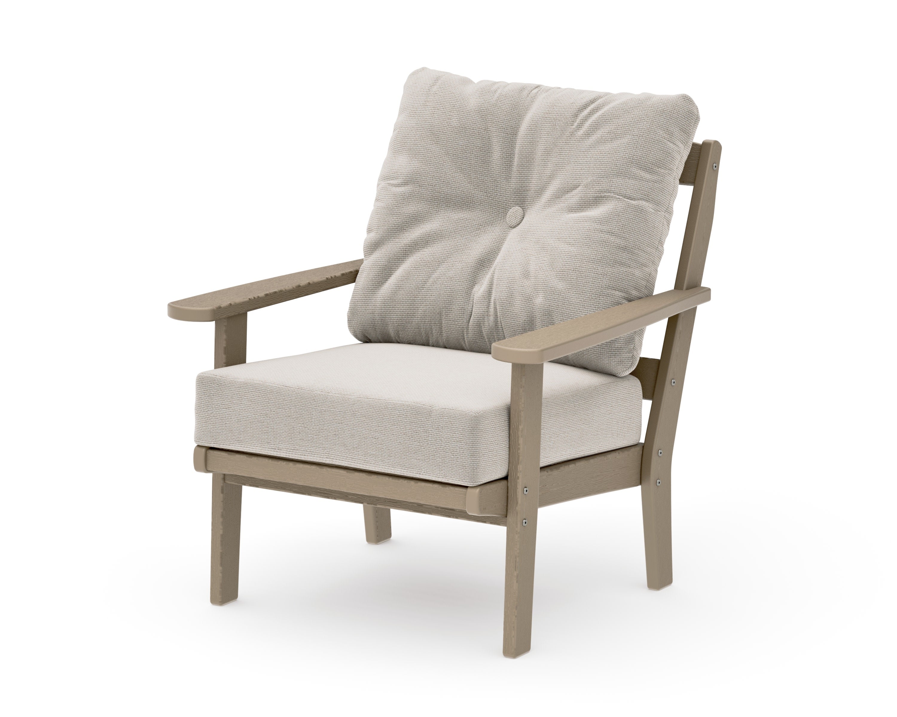 Mission Deep Seating Chair in Vintage Sahara / Dune Burlap