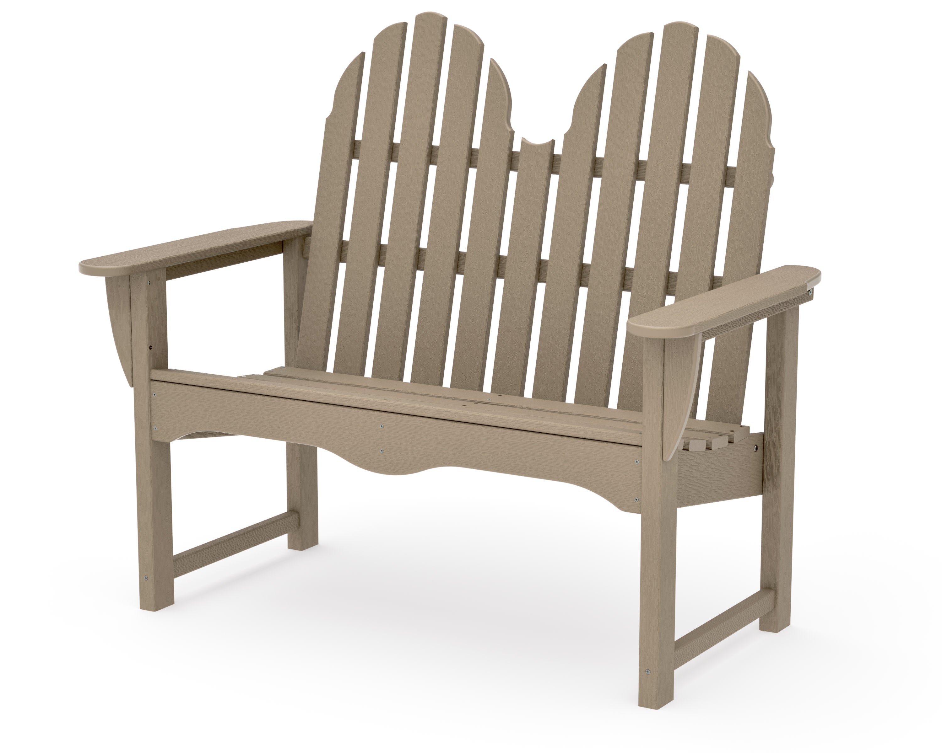 Classic Adirondack 48" Bench in Vintage Sahara