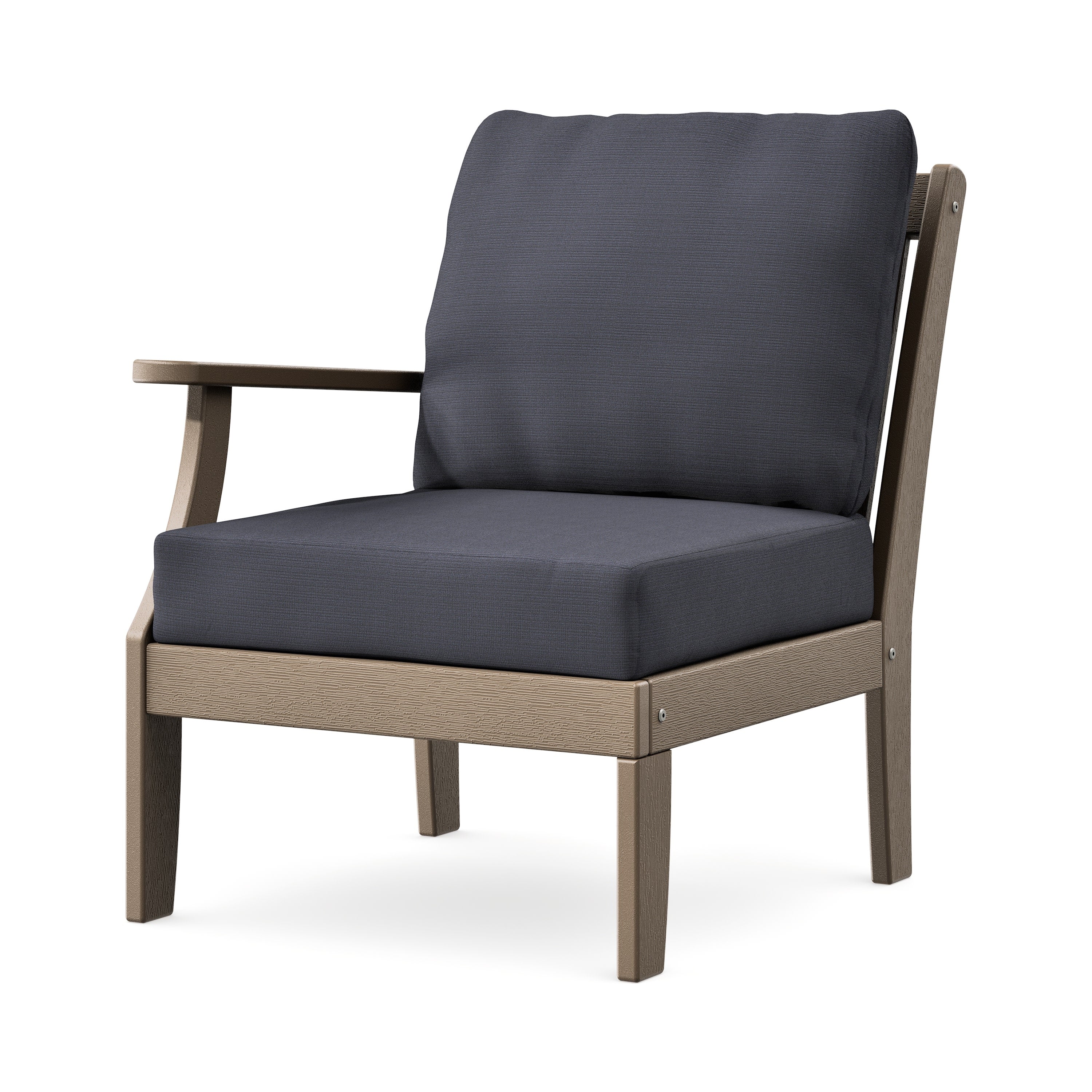 Braxton Modular Left Arm Chair in Vintage Sahara / Midnight Linen