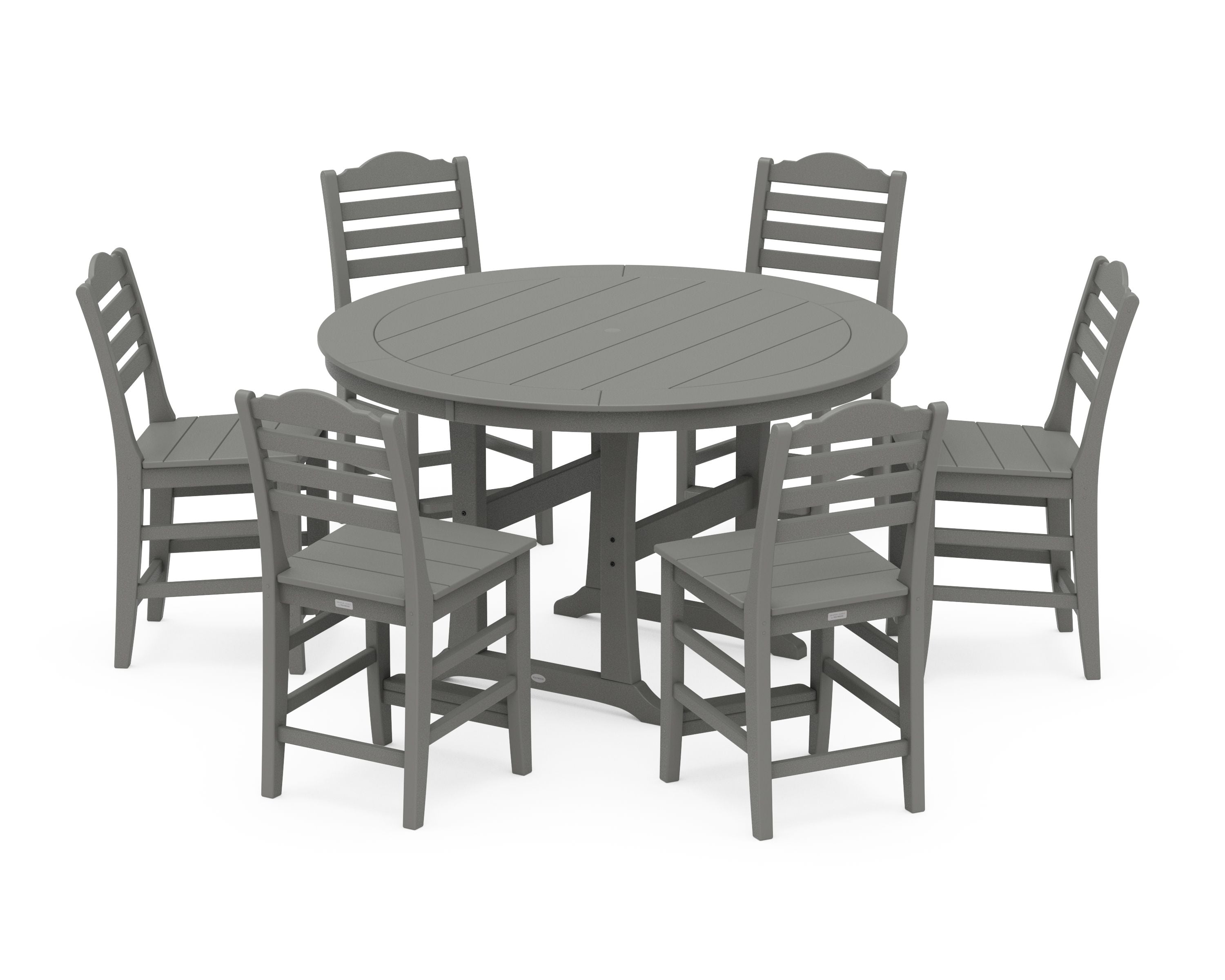 Savannah 7-Piece Side Chair Round Counter Set