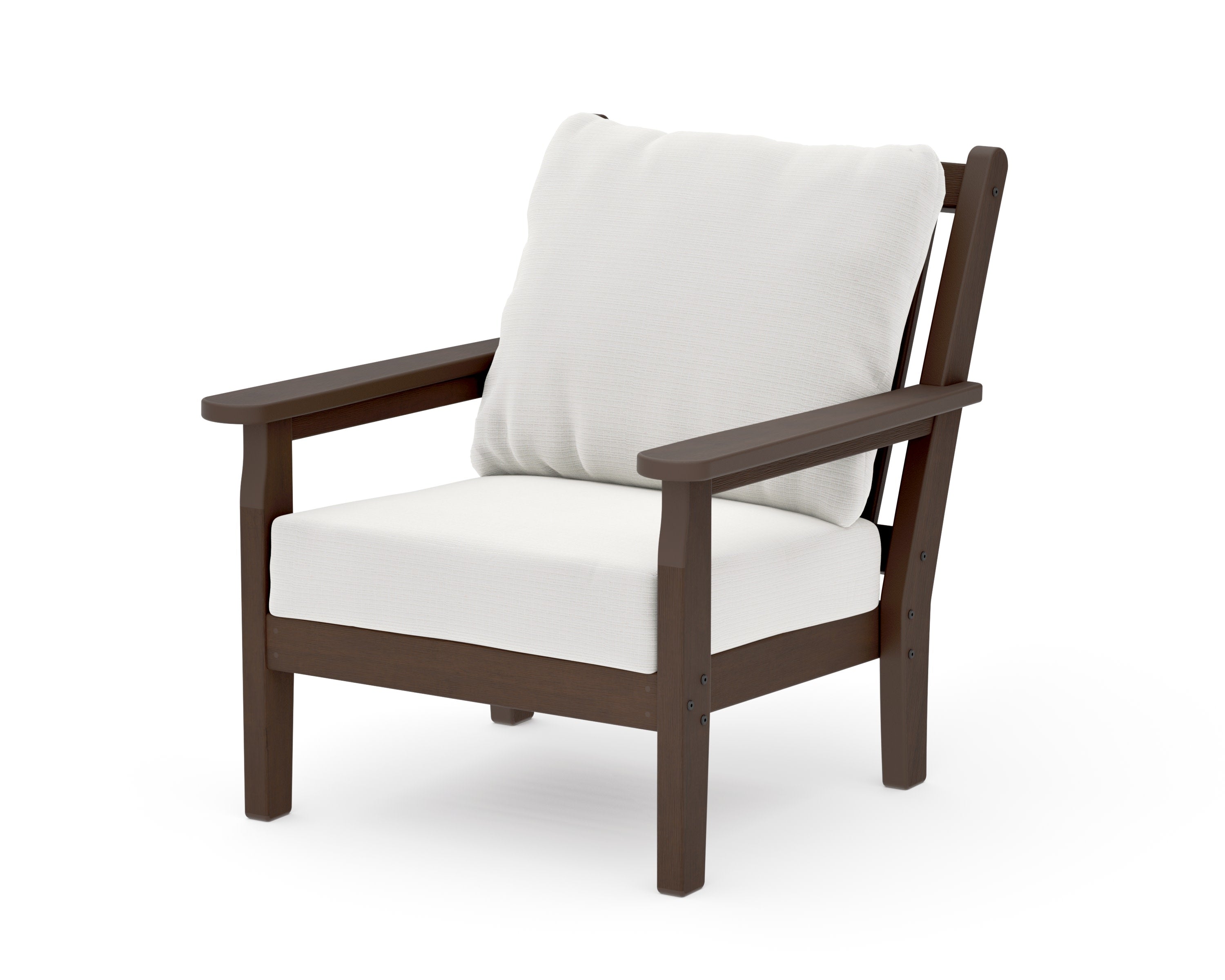 Chippendale Deep Seating Chair in Kona / Natural Linen