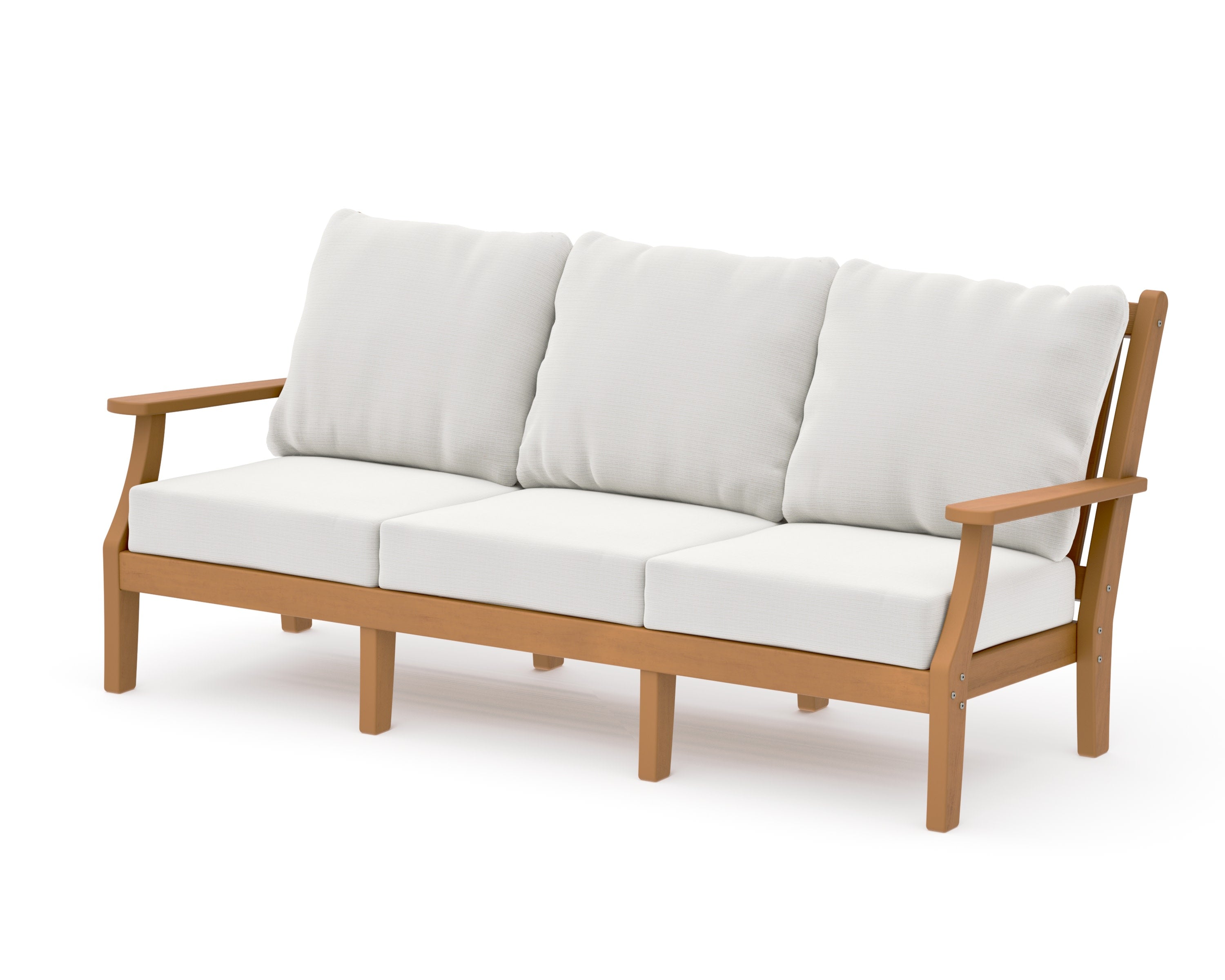 Wovendale Deep Seating Sofa in Natural / Natural Linen