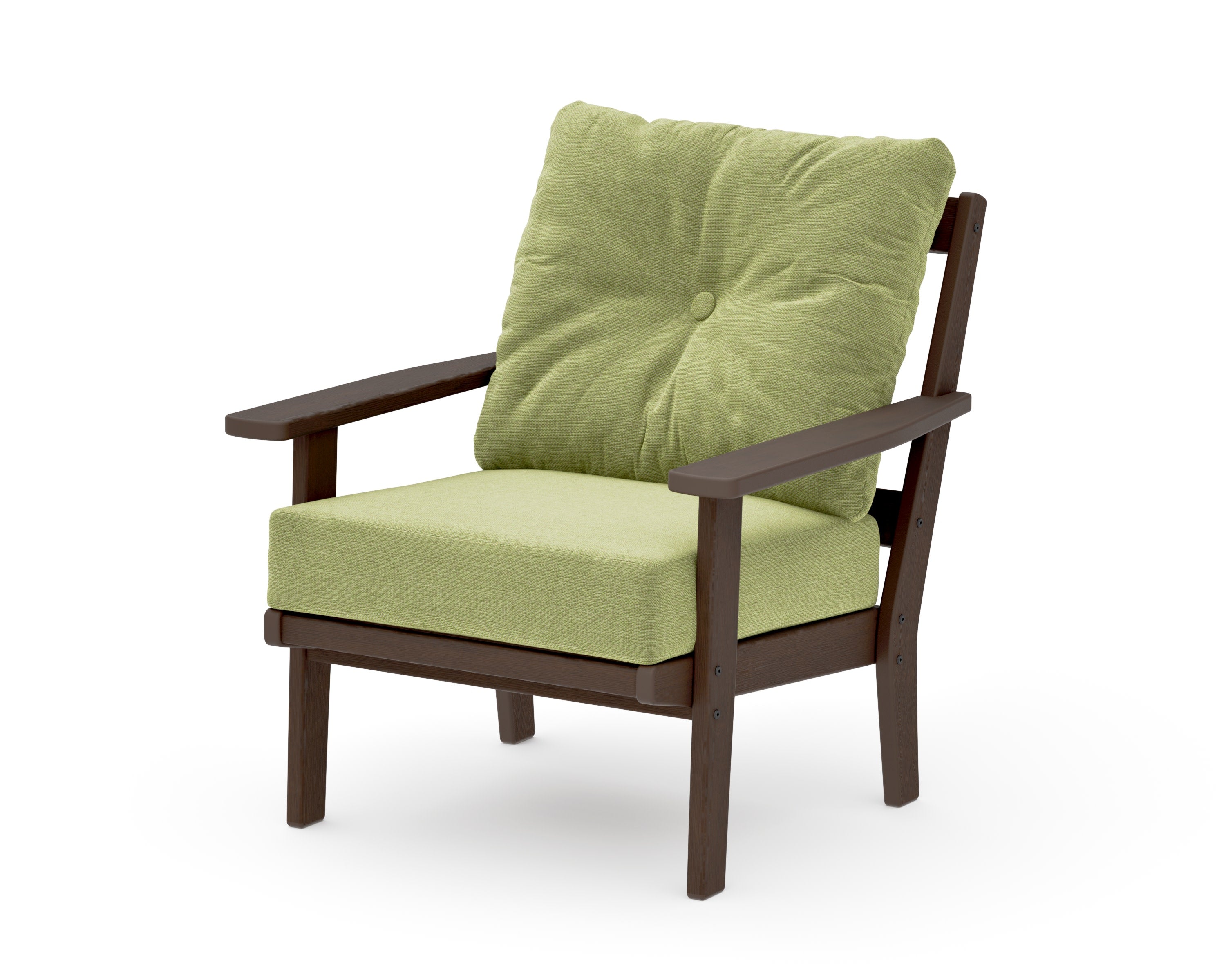 Prairie Deep Seating Chair in Kona / Chartreuse Boucle