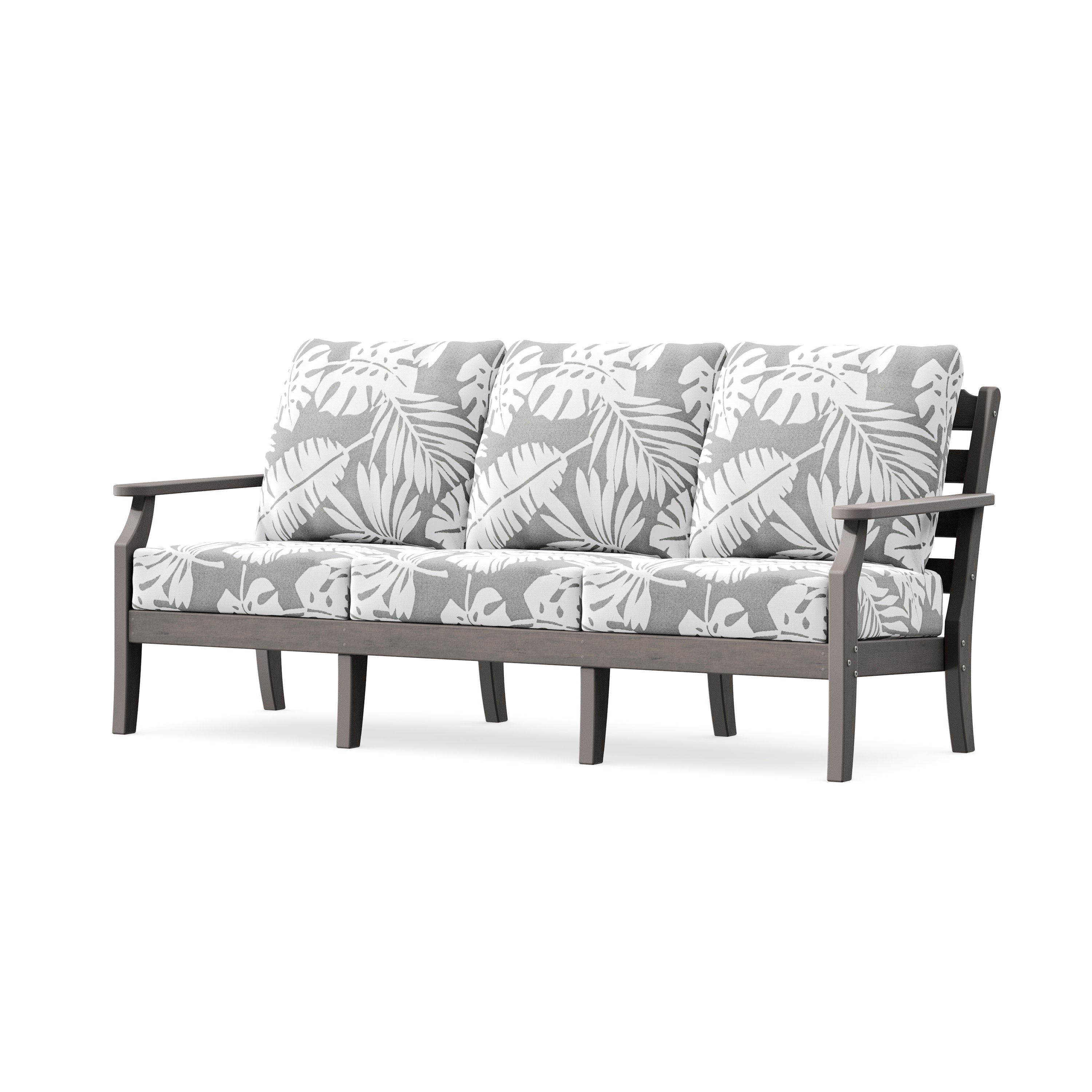 Savannah Deep Seating Sofa in Driftwood / Leaf Grey Mist