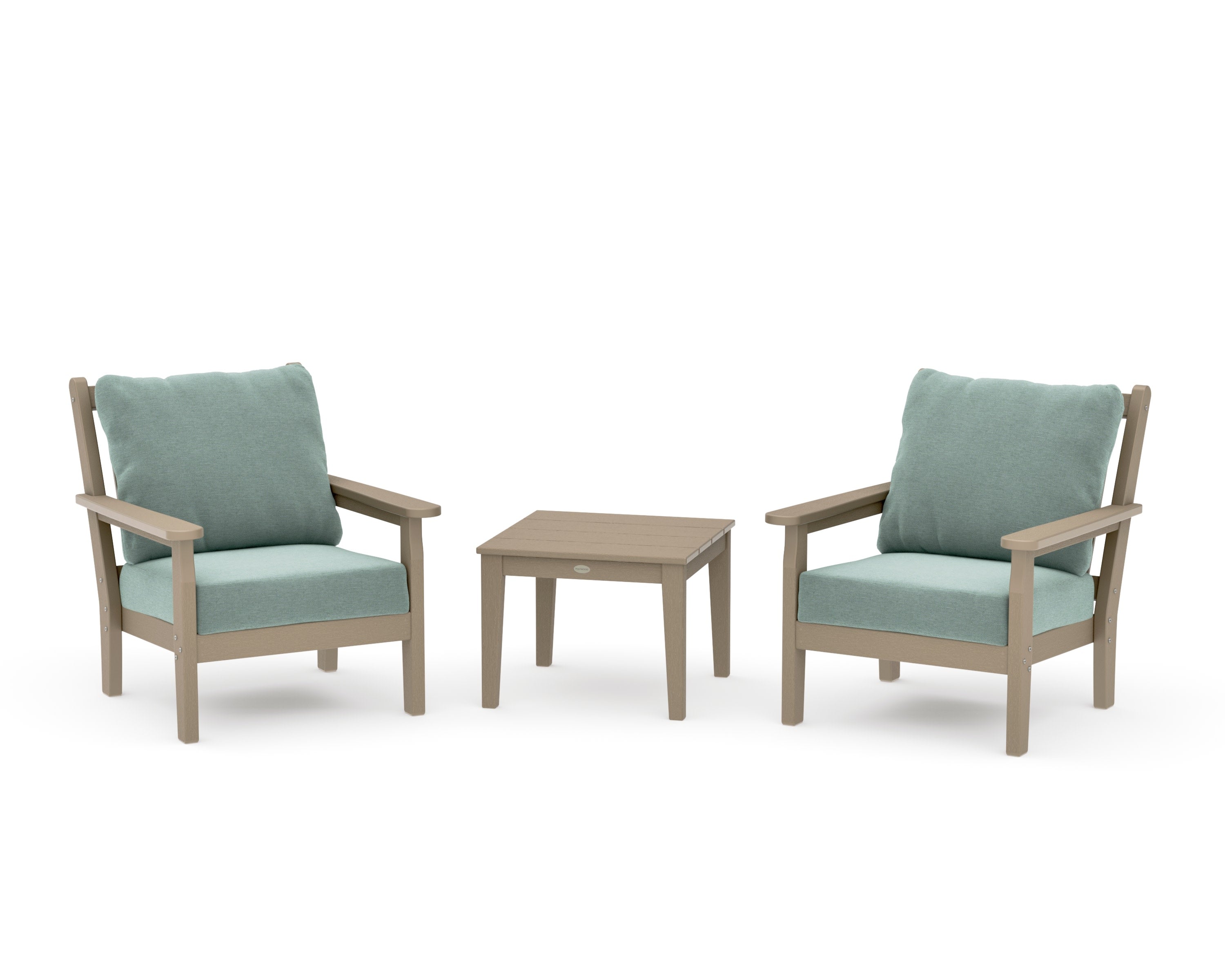 Chippendale 3-Piece Deep Seating Set in Vintage Sahara / Glacier Spa