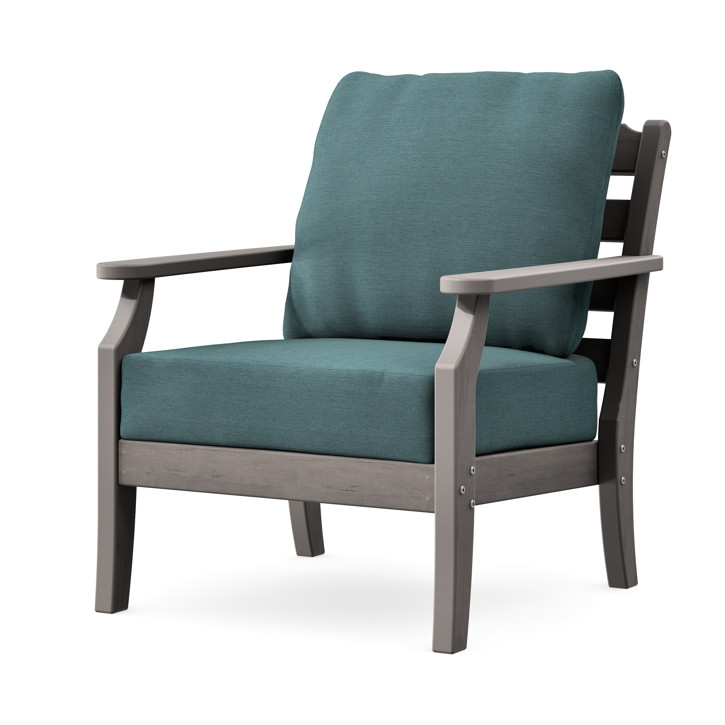 Savannah Deep Seating Chair in Driftwood / Ocean Teal