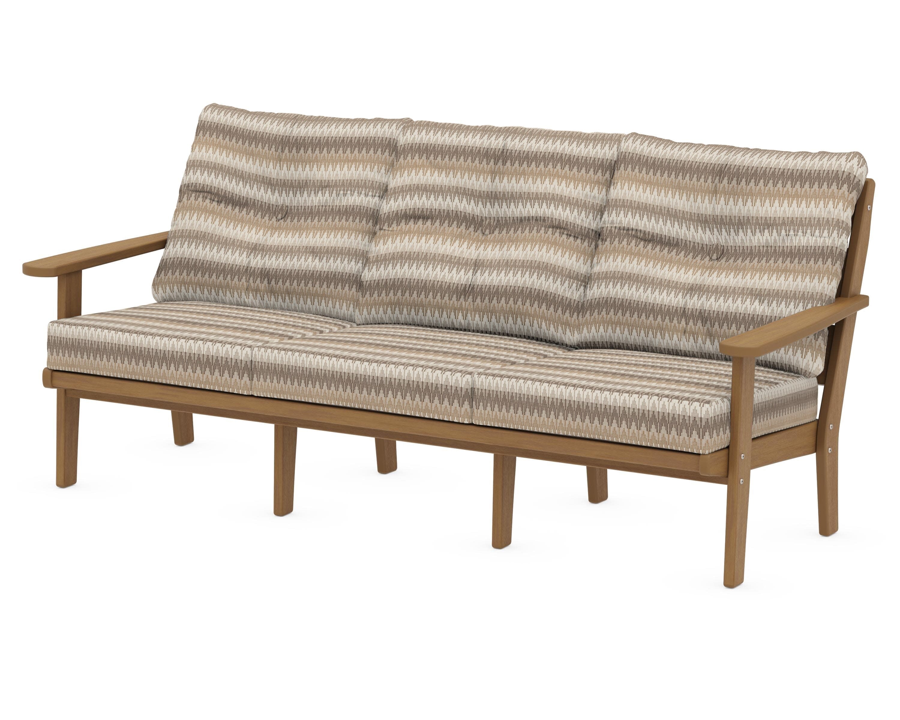 Lakeside Deep Seating Sofa in Natural / Valley Dune