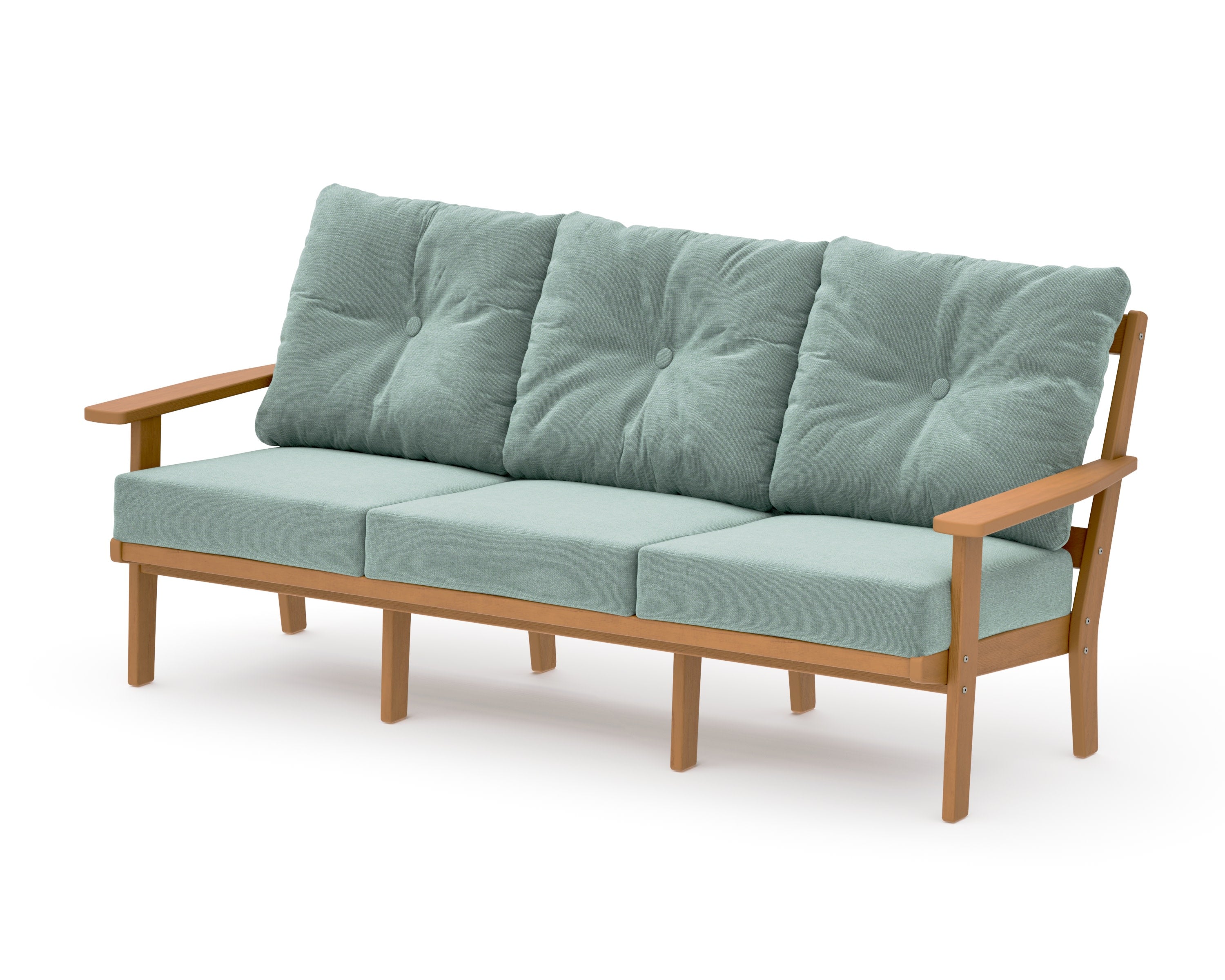 Oxford Deep Seating Sofa in Natural / Glacier Spa