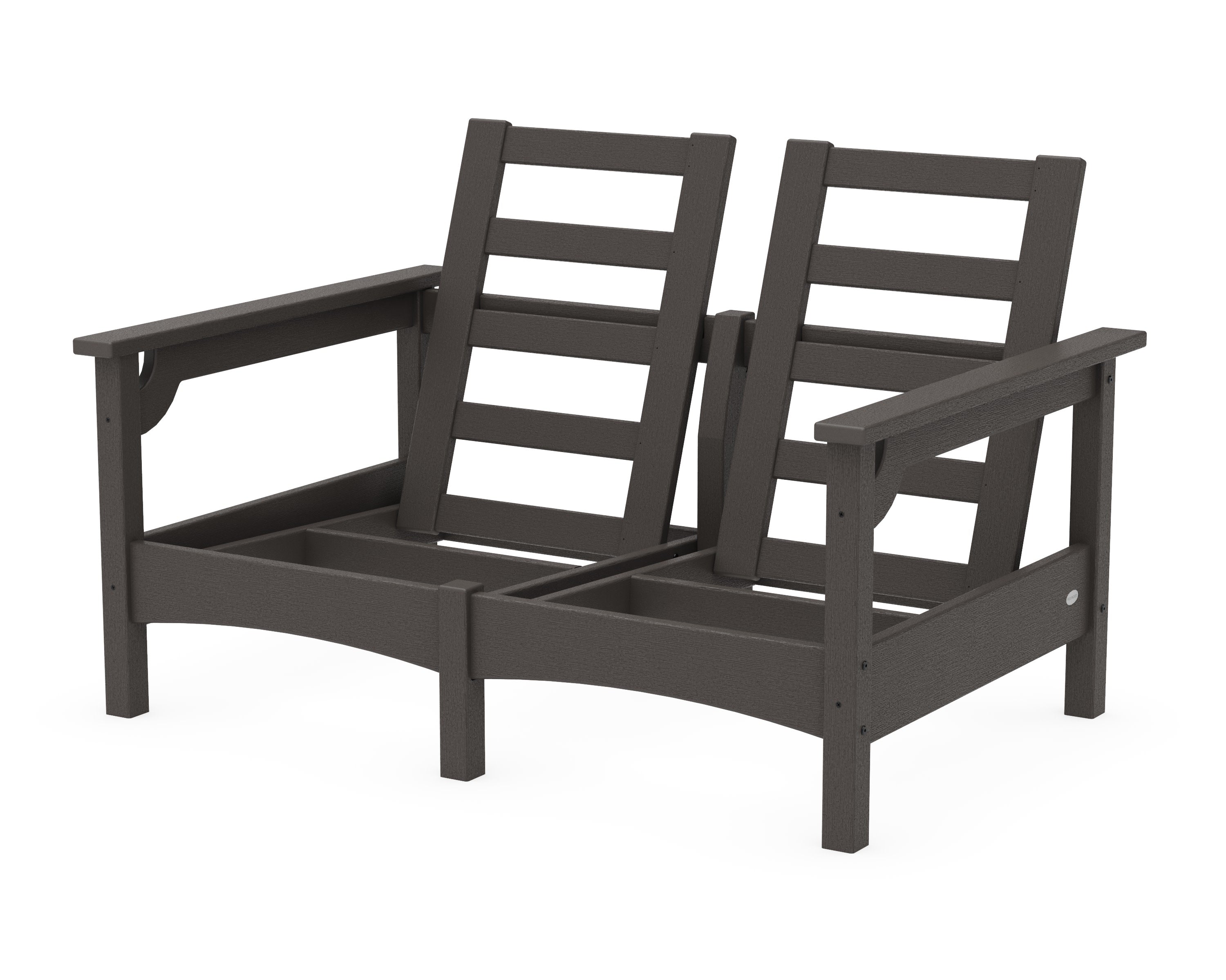 Club Loveseat Frame in Vintage Coffee