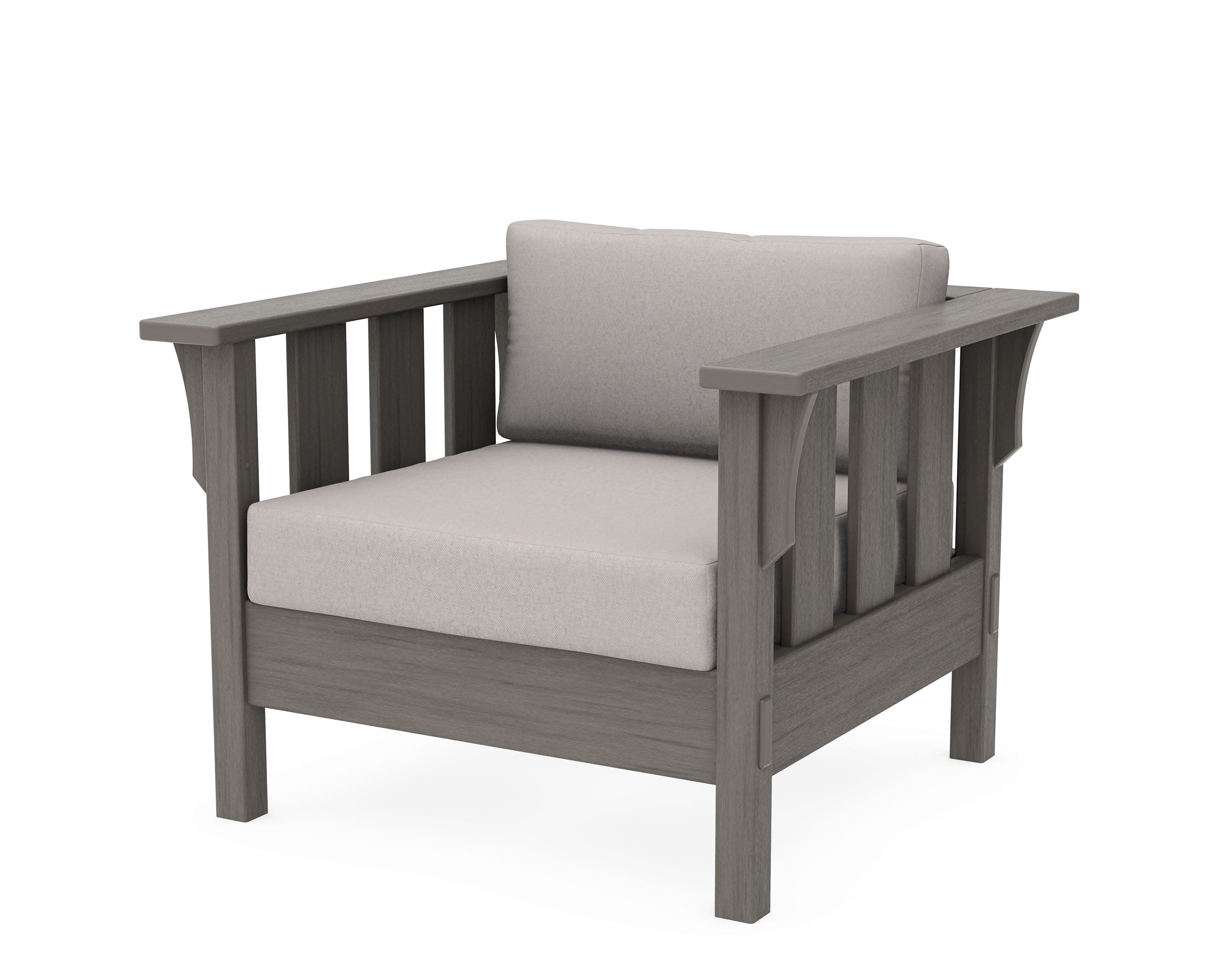 Acadia Deep Seating Chair in Driftwood / Dune Burlap