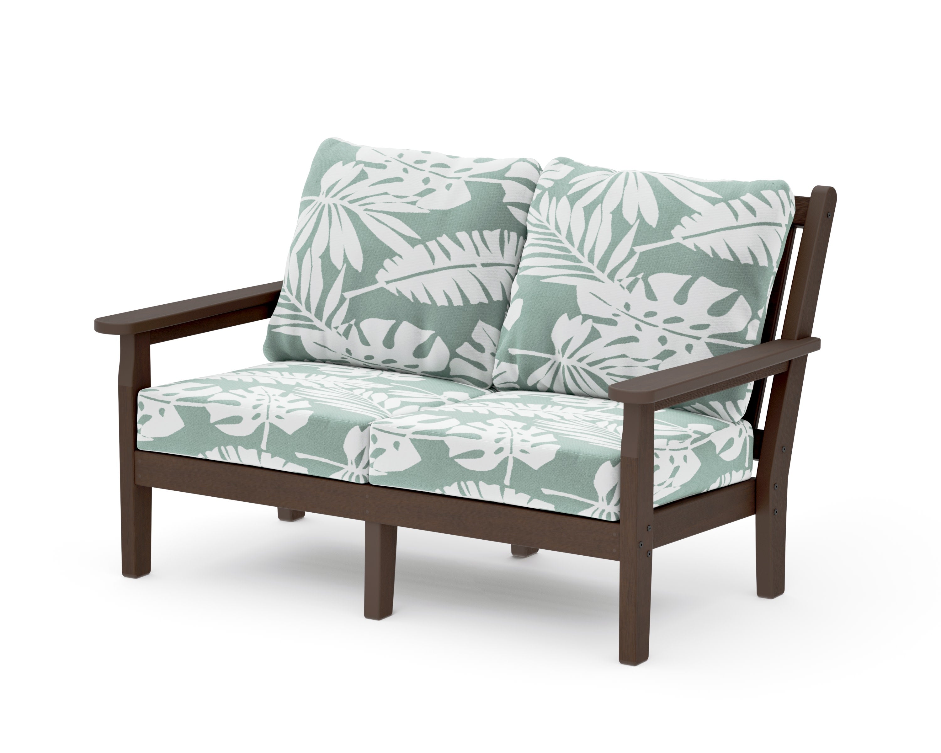 Chippendale Deep Seating Loveseat in Kona / Leaf Glacier Spa