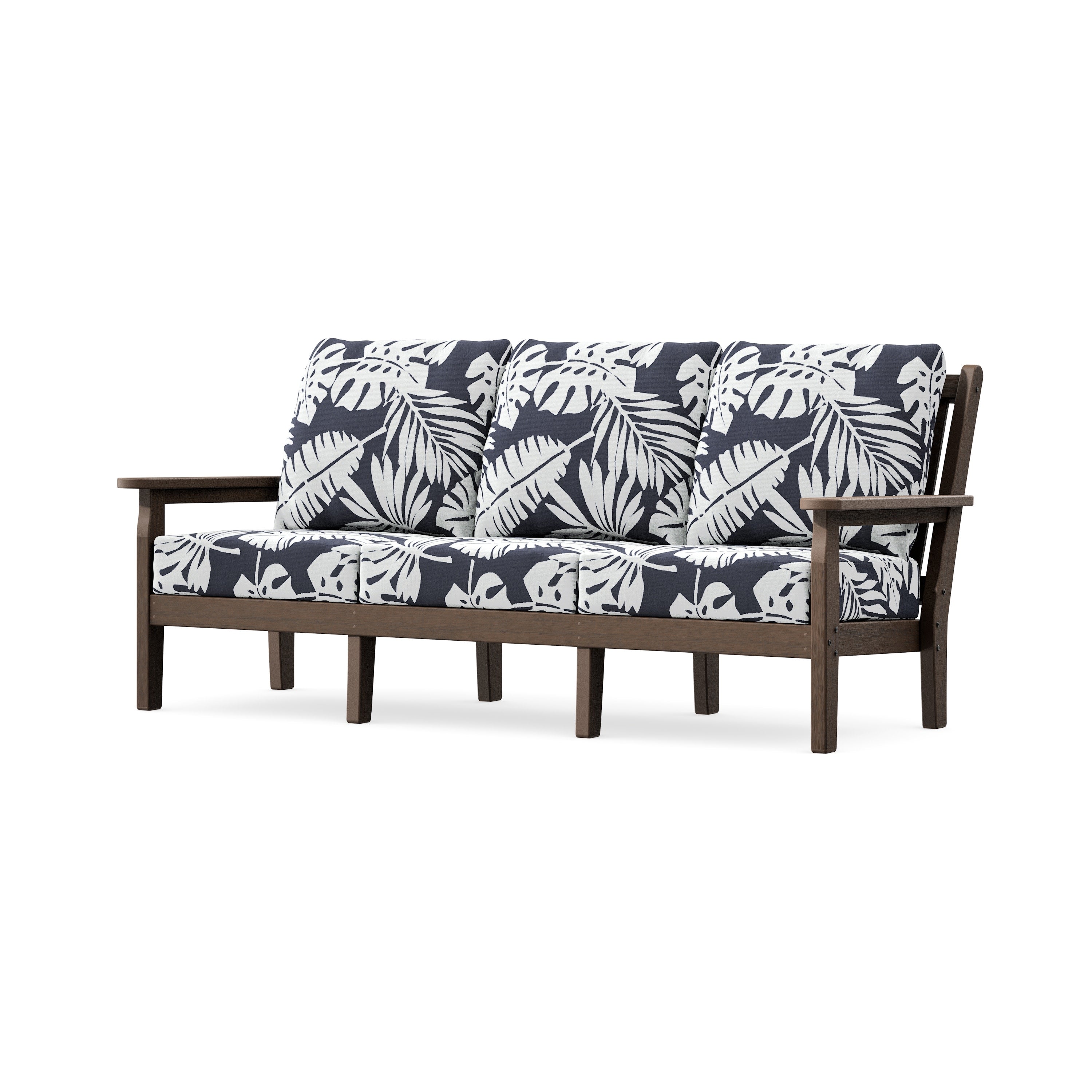 Chippendale Deep Seating Sofa in Kona / Leaf Navy