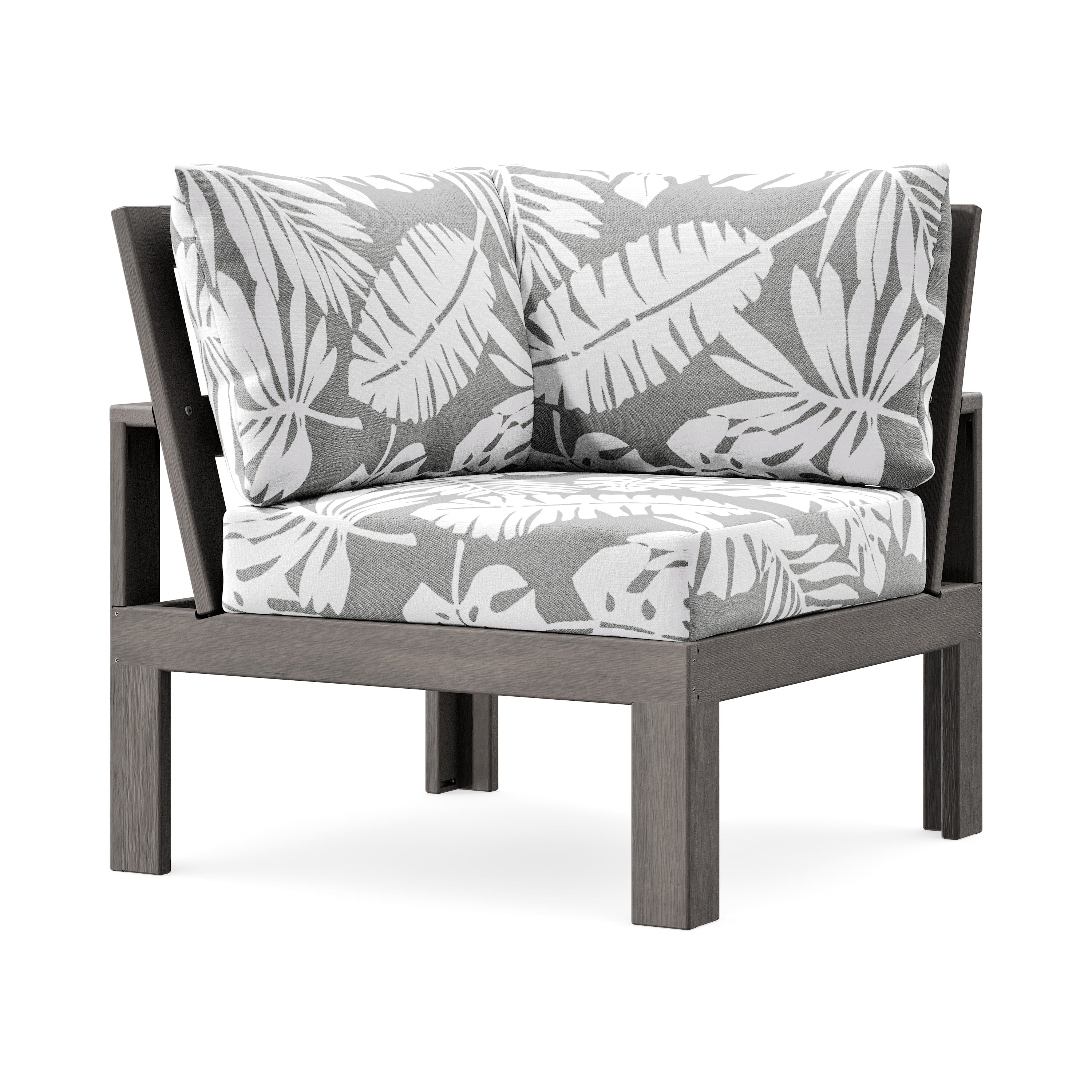 Modular Corner Chair in Driftwood / Leaf Grey Mist