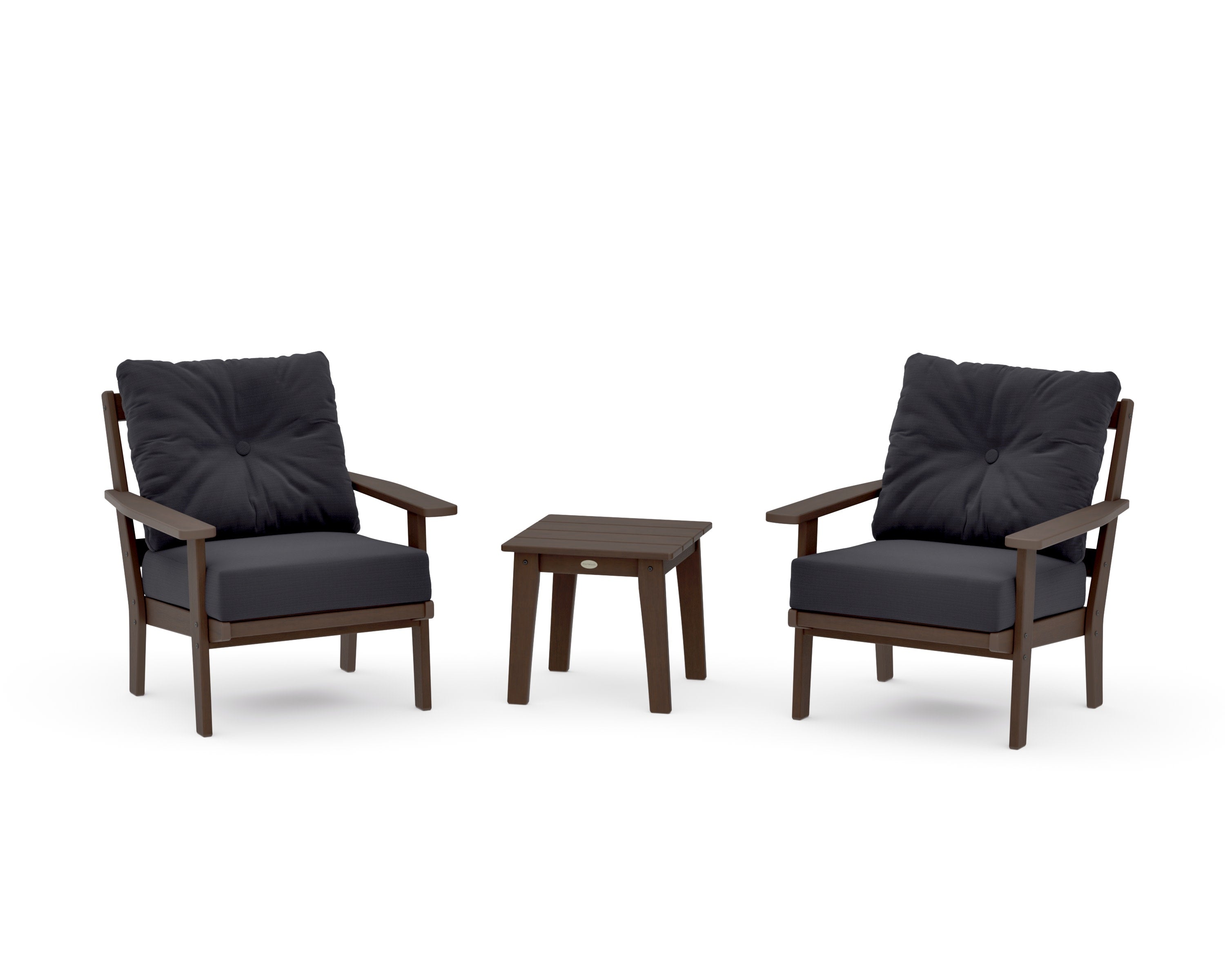 Prairie 3-Piece Deep Seating Set in Kona / Midnight Linen