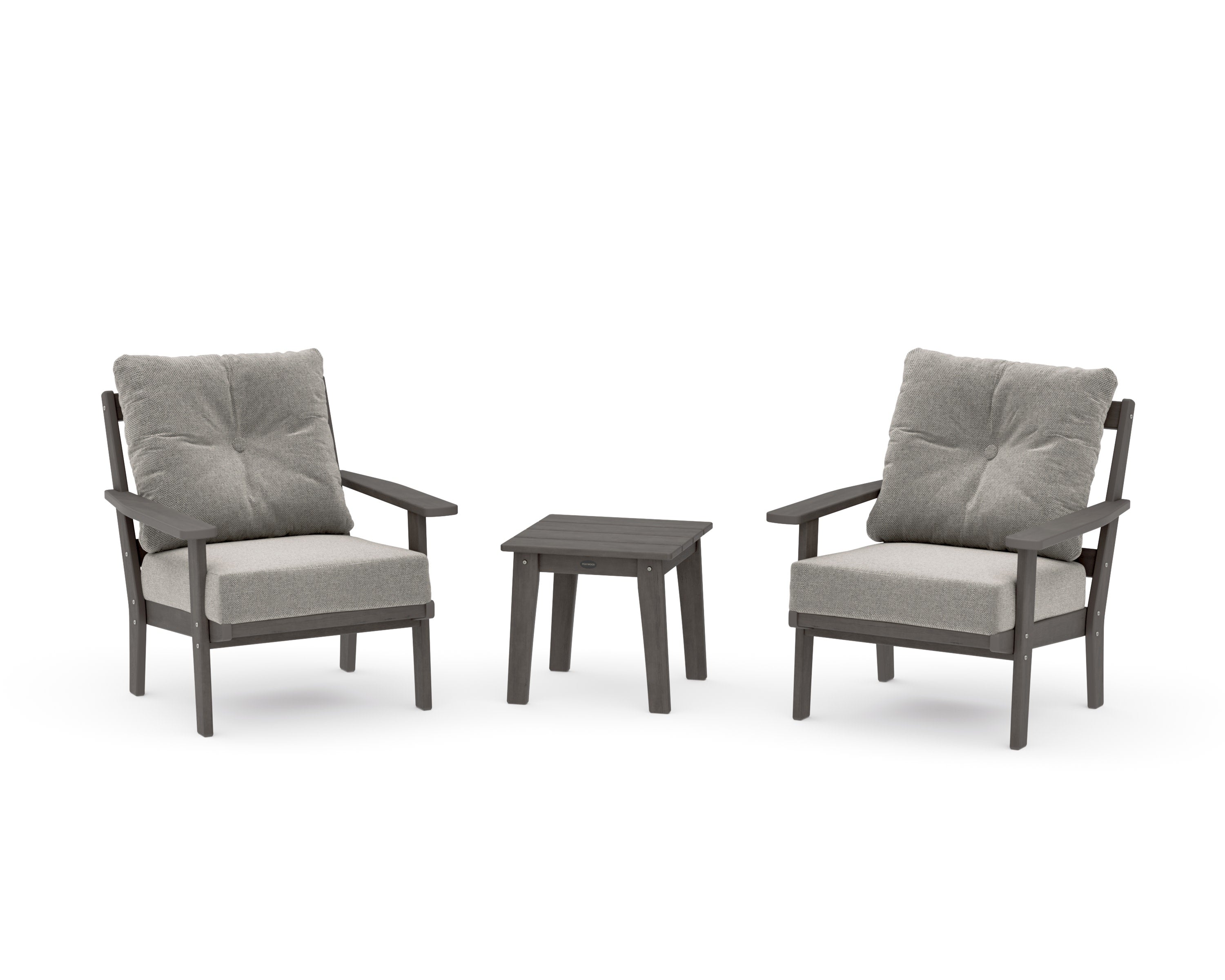 Oxford 3-Piece Deep Seating Set in Driftwood / Weathered Tweed