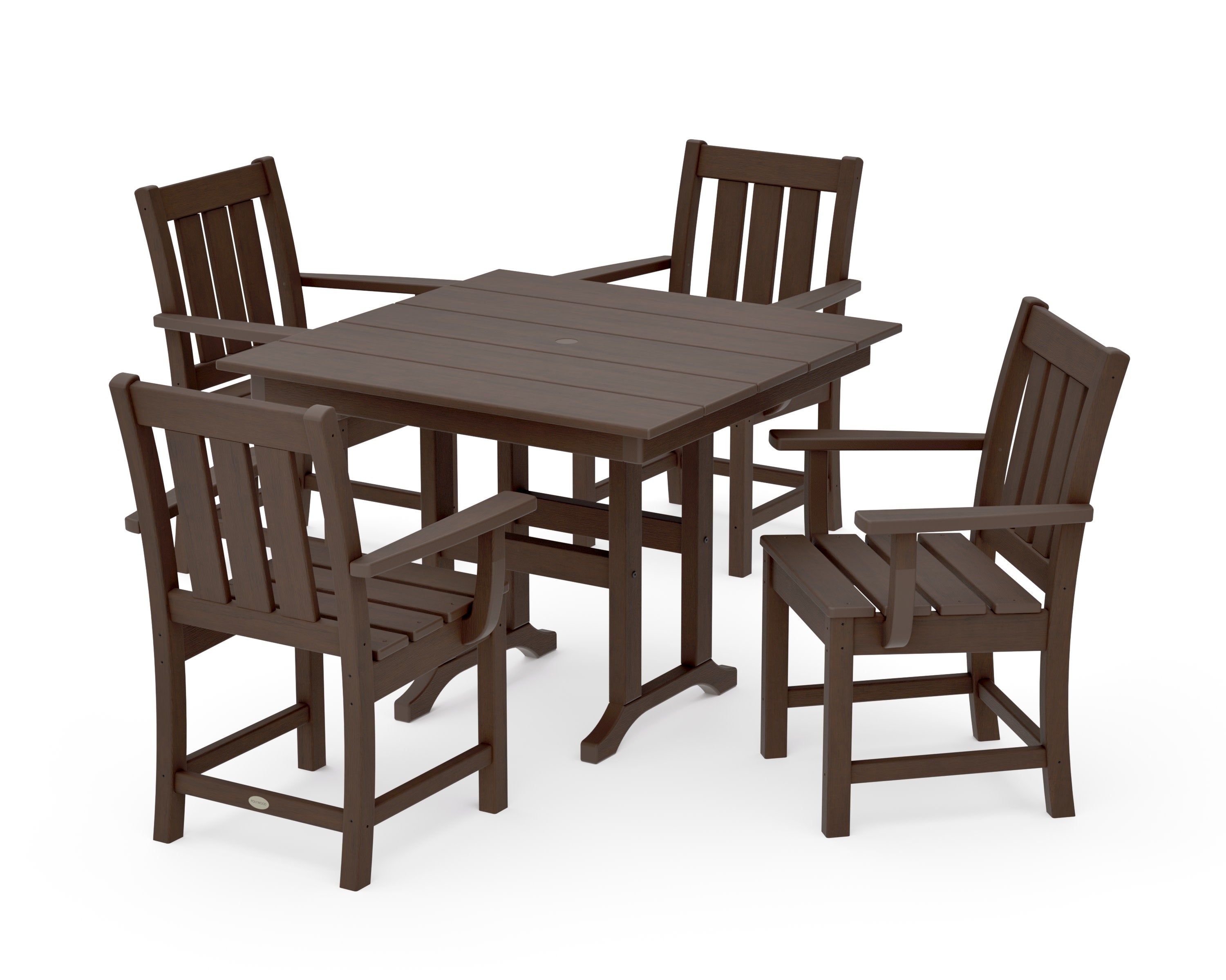 Oxford 5-Piece Farmhouse Dining Set in Kona