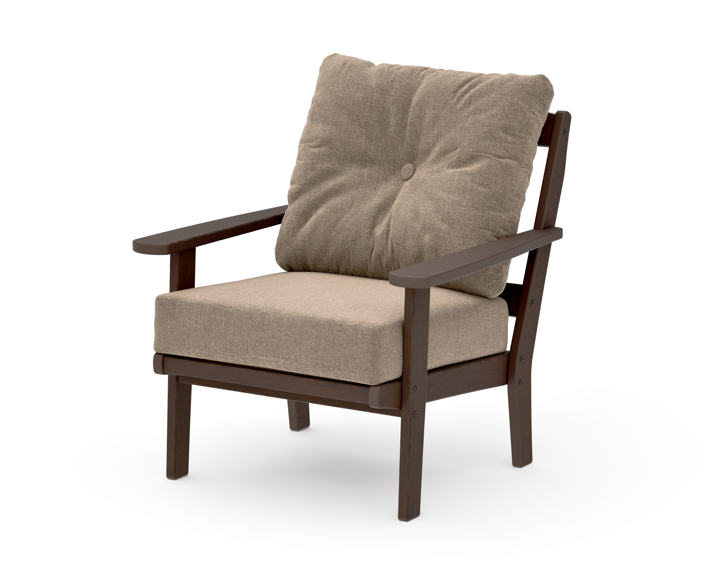 Mission Deep Seating Chair in Kona / Spiced Burlap