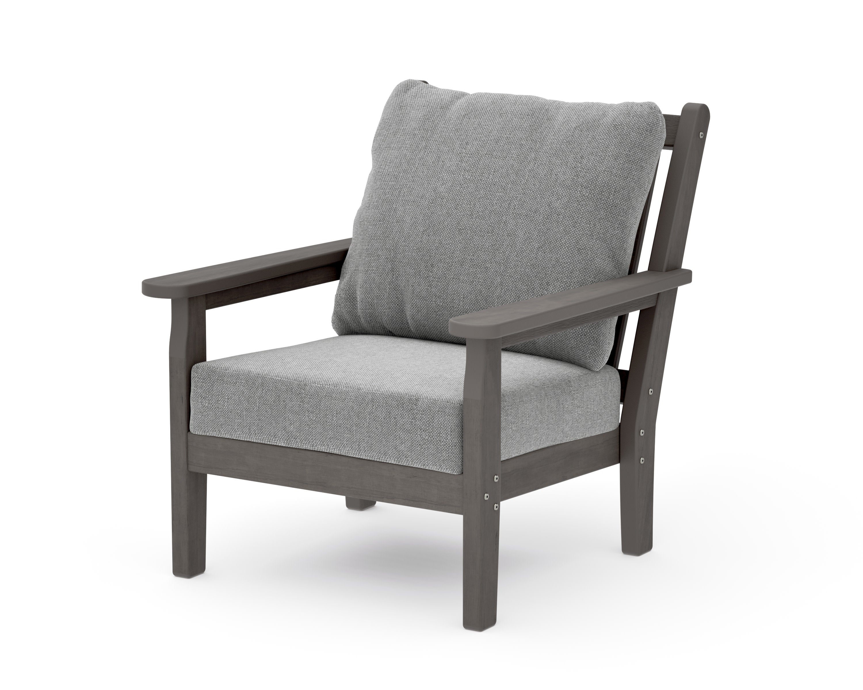 Chippendale Deep Seating Chair in Driftwood / Grey Mist