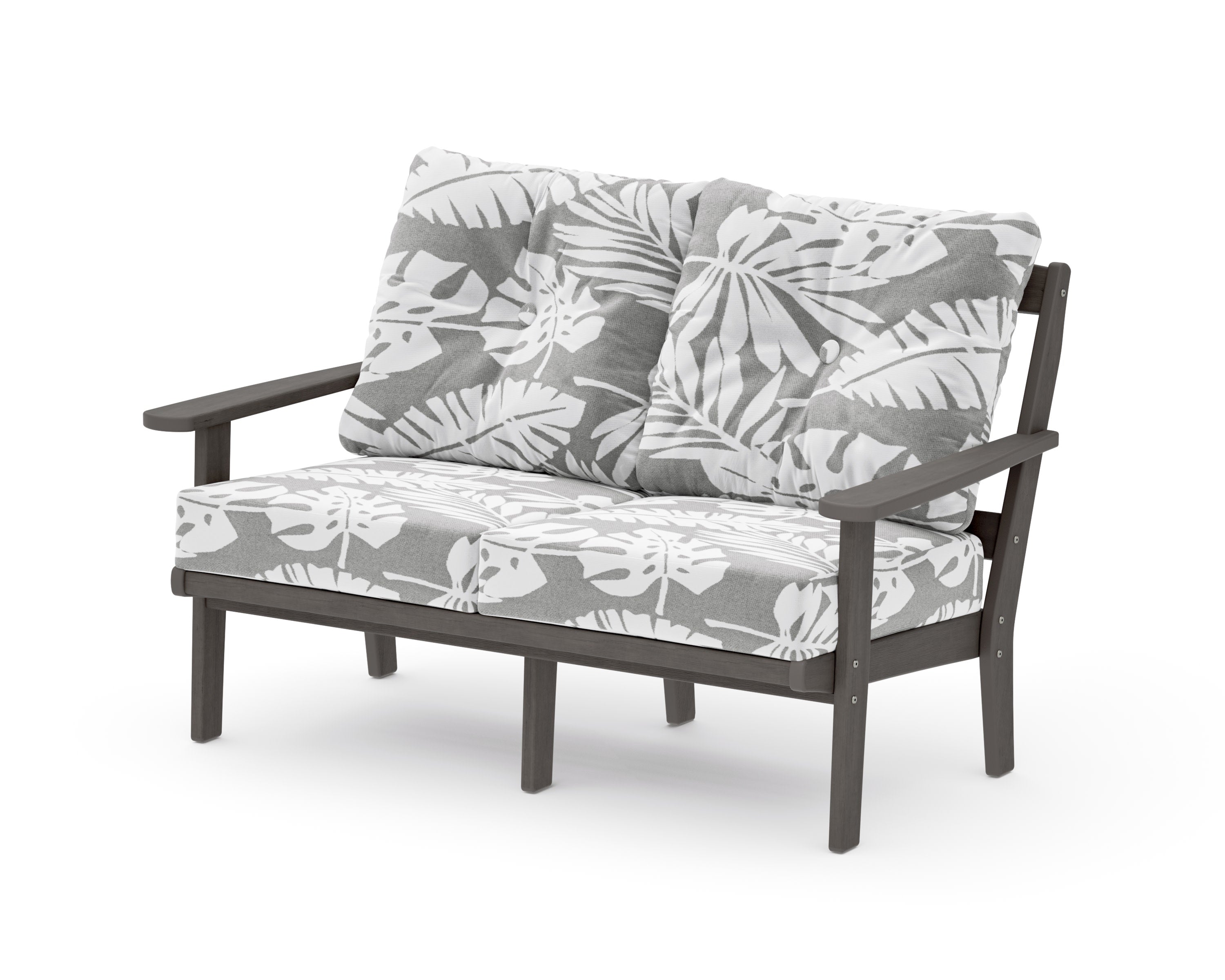 Mission Deep SeatingLoveseat in Driftwood / Leaf Grey Mist