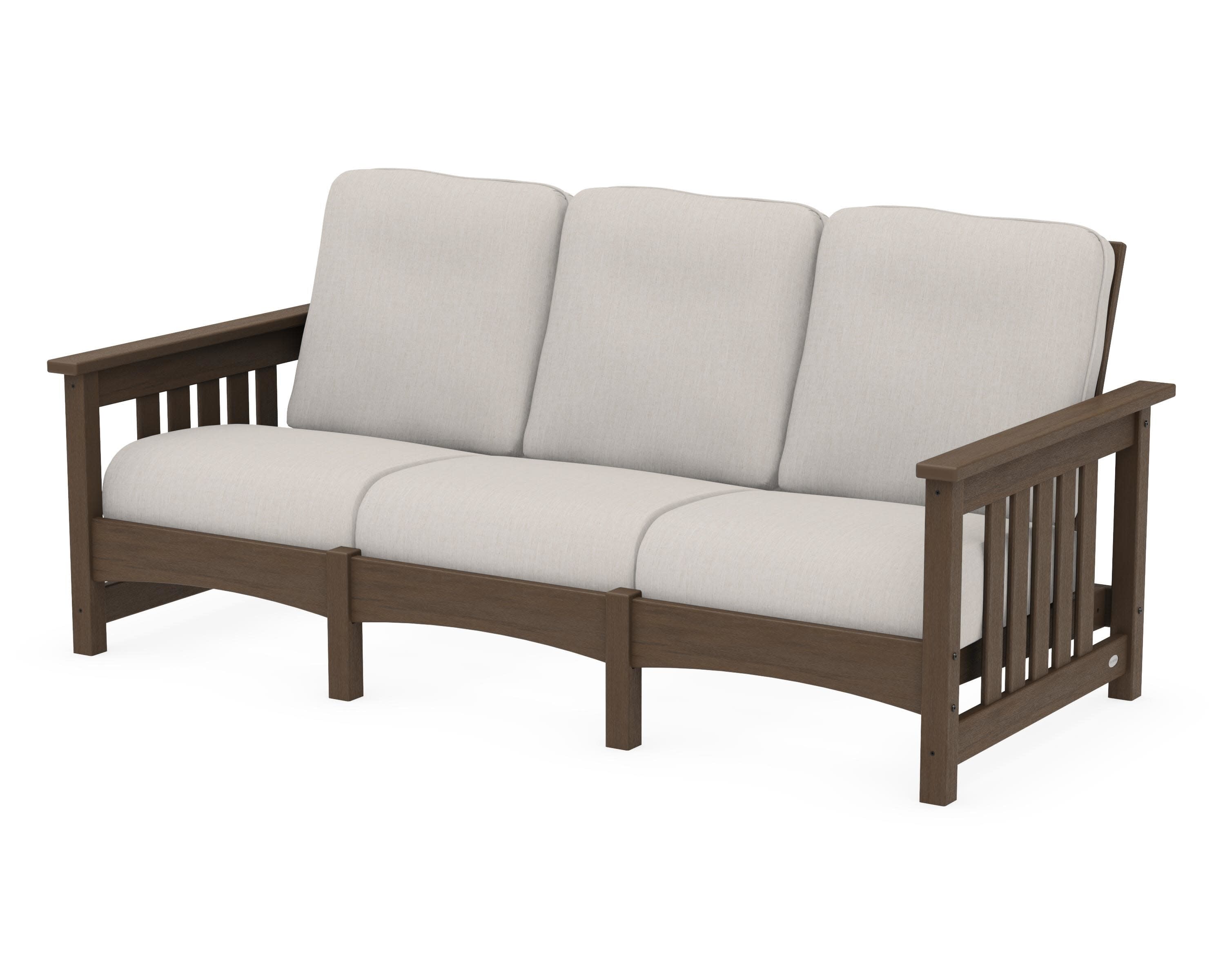 Club Mission Sofa in Kona / Cast Ash