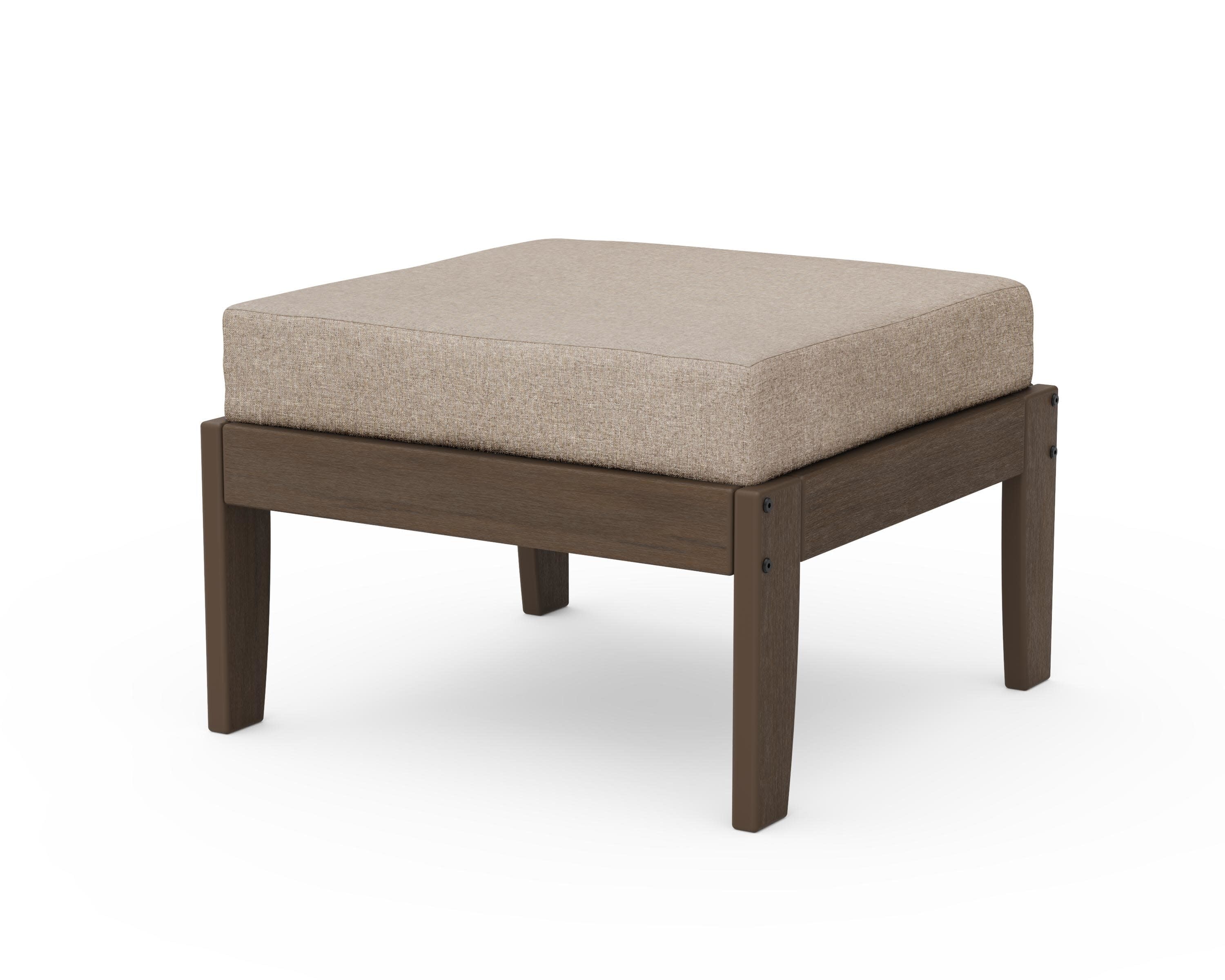 Modular Ottoman - Classic in Kona / Spiced Burlap