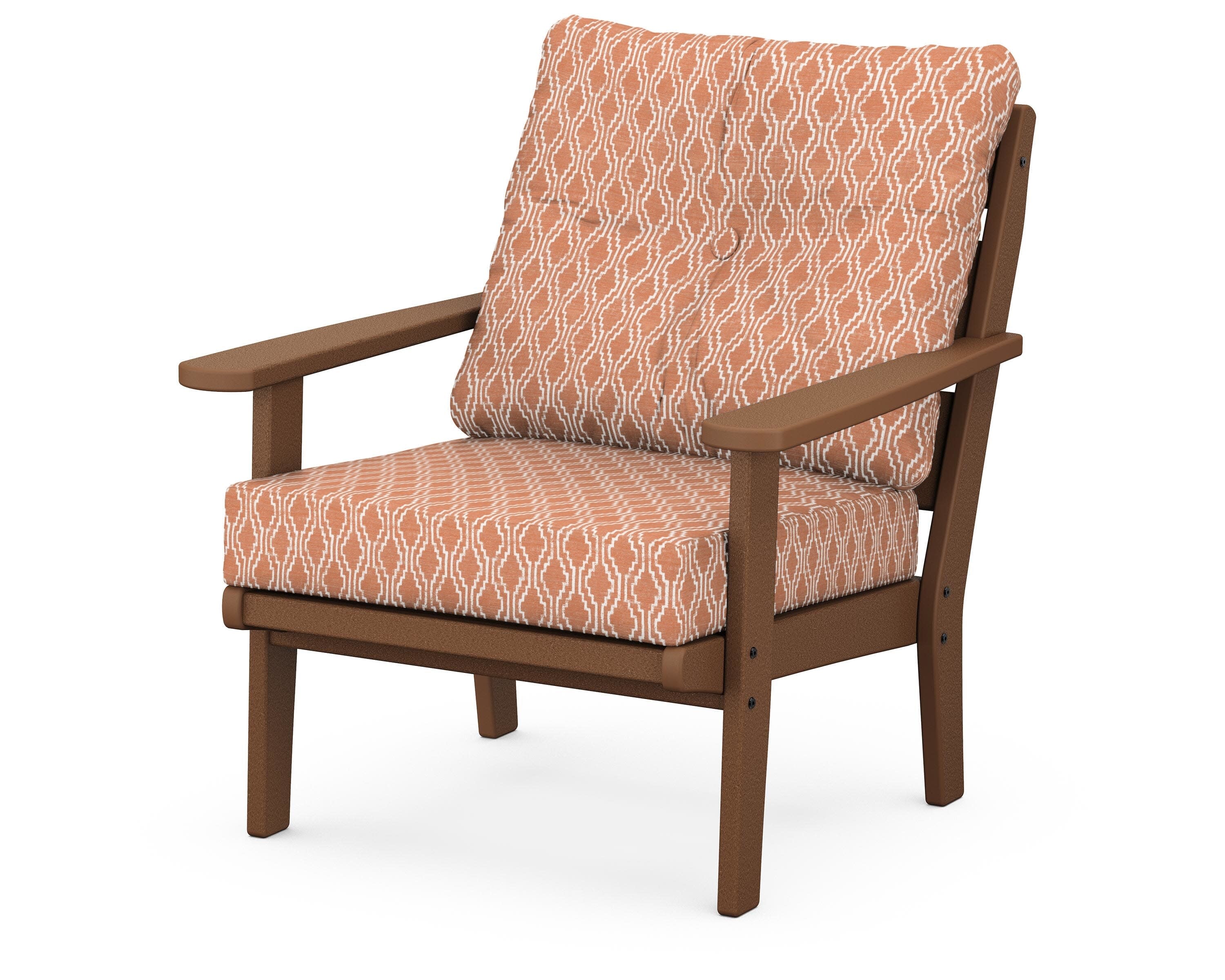 Lakeside Deep Seating Chair in Teak / Solve Clay
