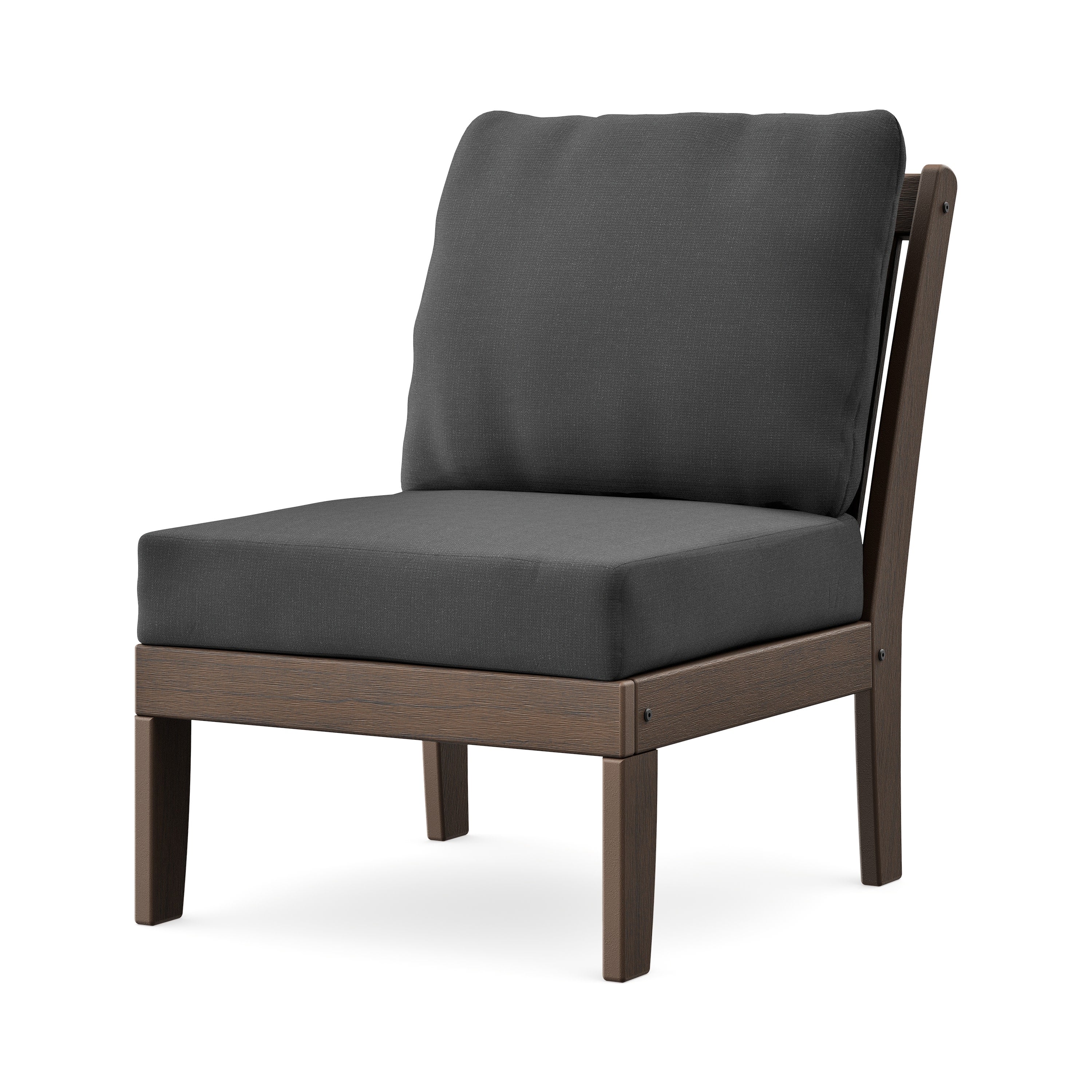 Braxton Modular Armless Chair in Kona / Spectrum Carbon