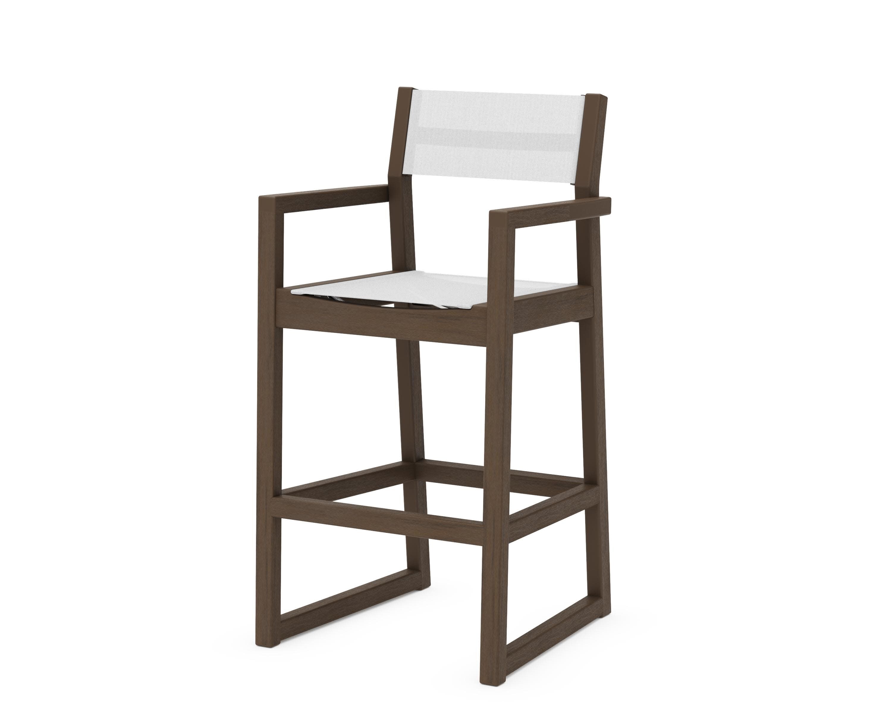 EDGE Sling Bar Arm Chair in Kona / White Sling