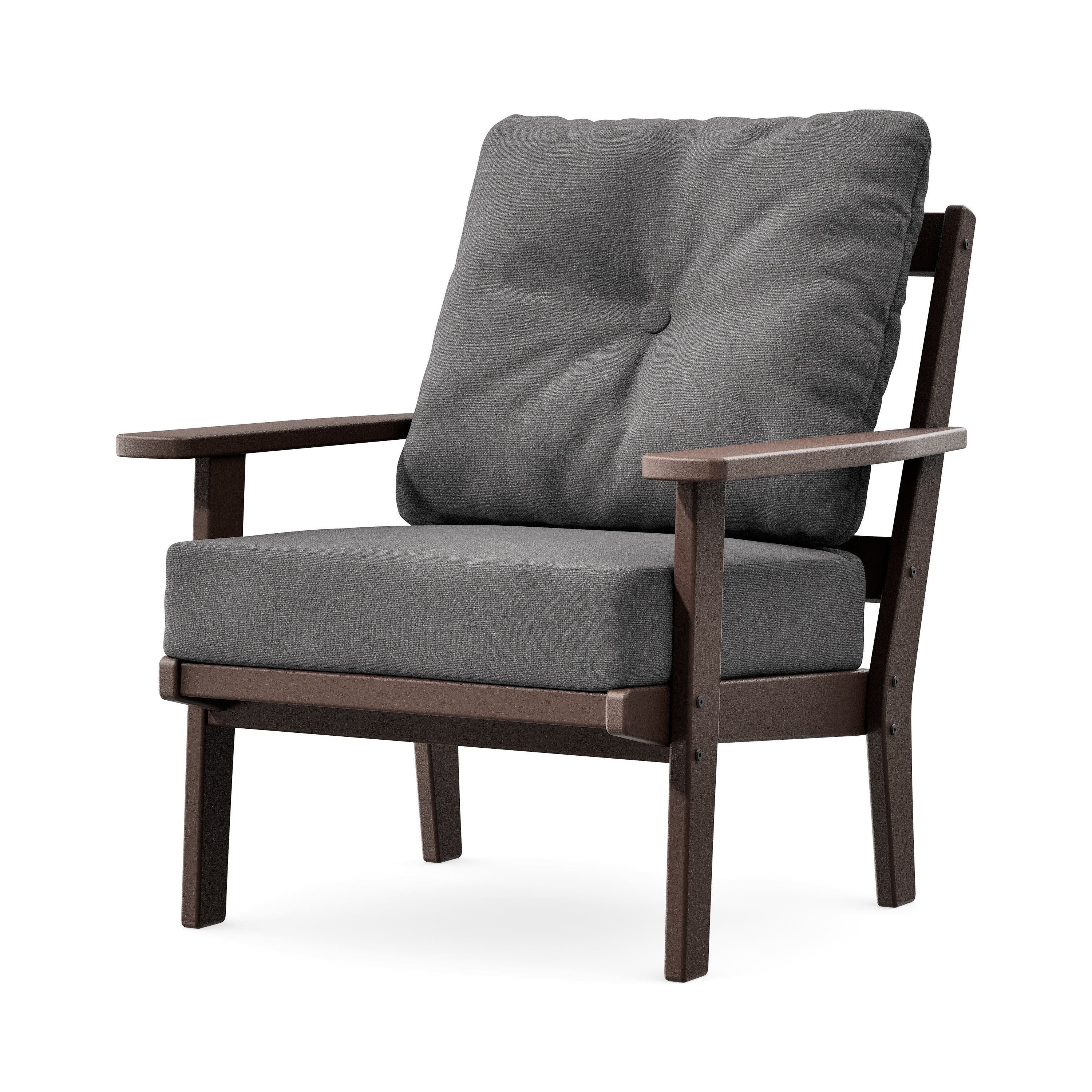 Prairie Deep Seating Chair in Mahogany / Ash Charcoal