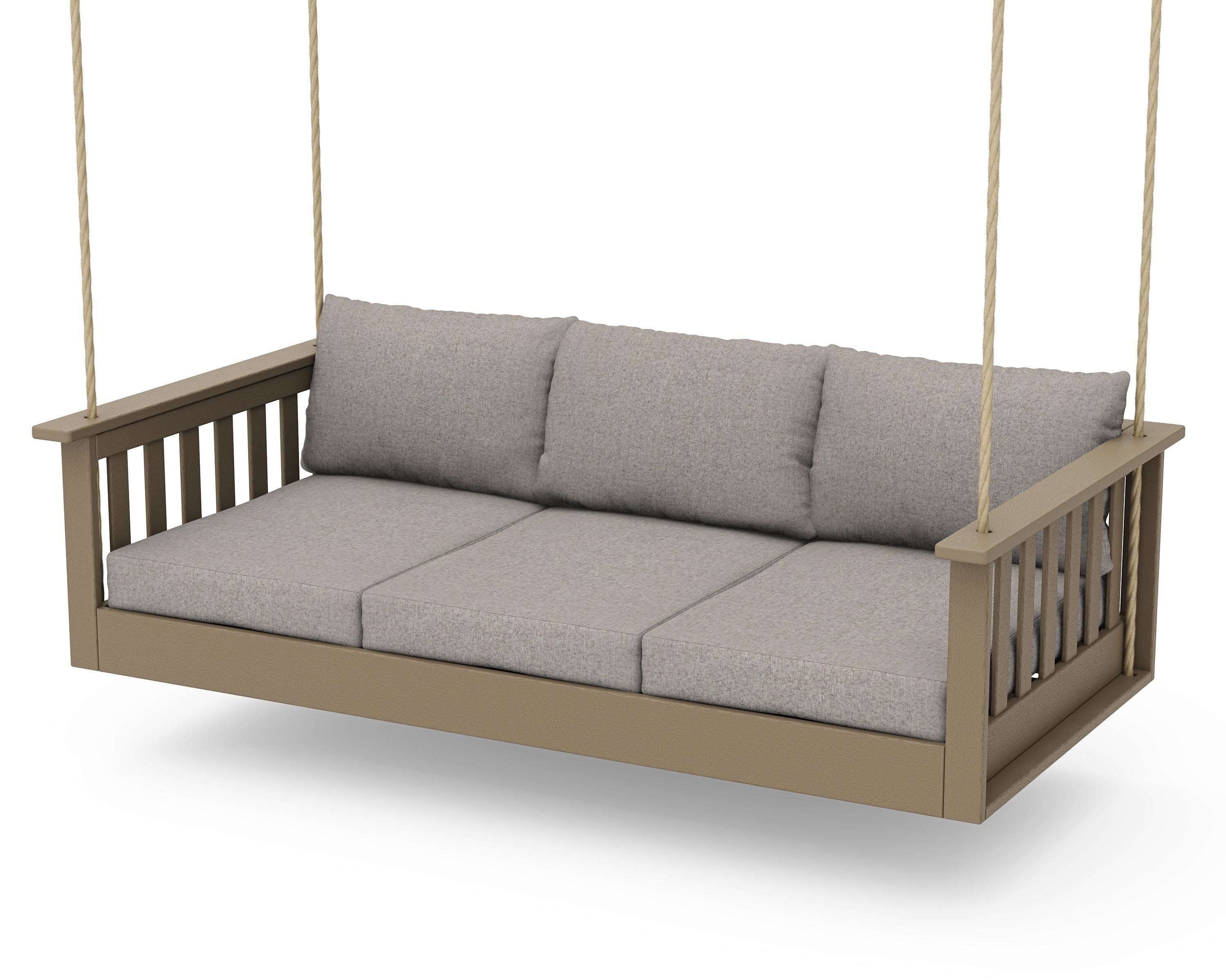 Vineyard Daybed Swing in Vintage Sahara / Weathered Tweed