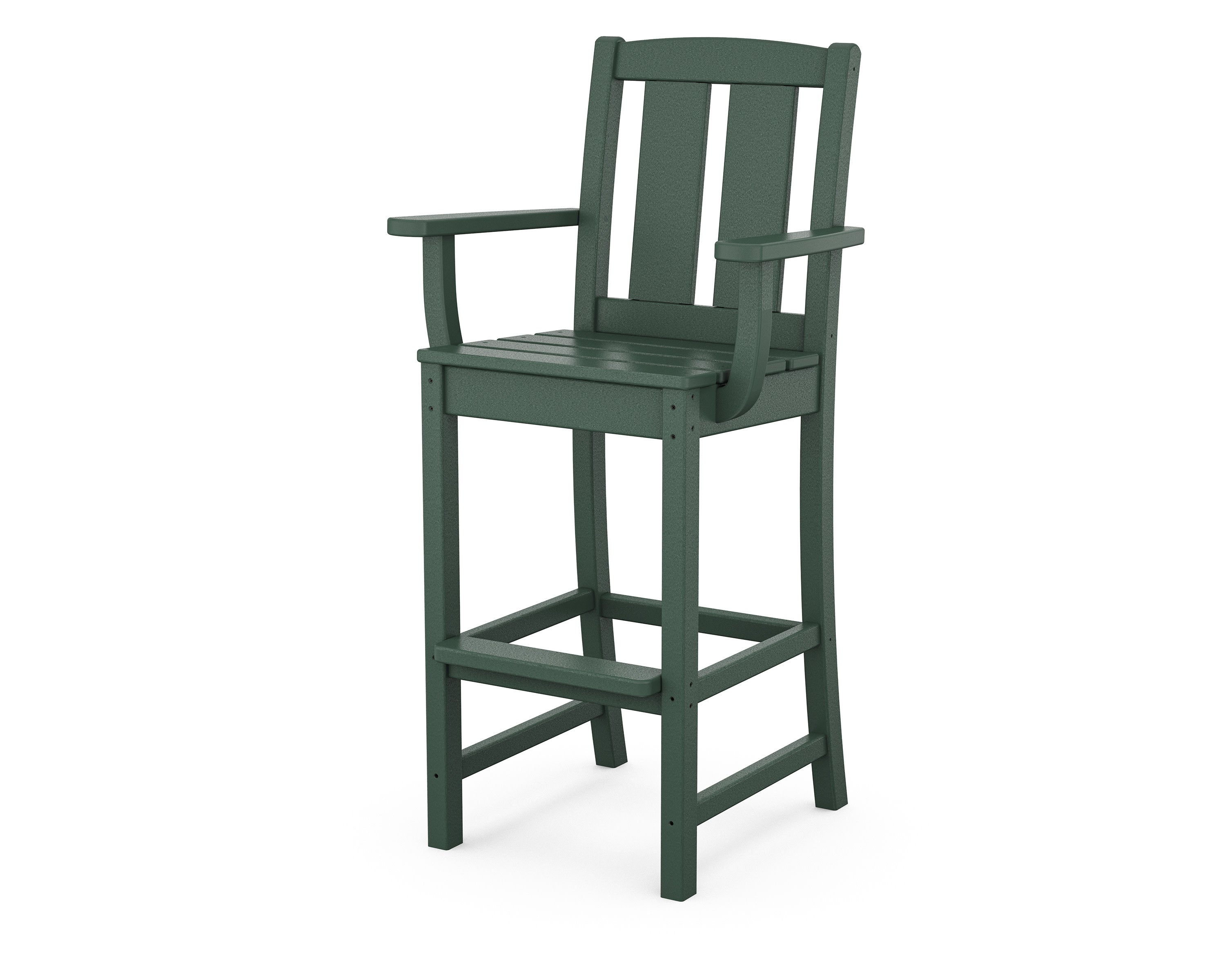 Mission Bar Arm Chair in Green