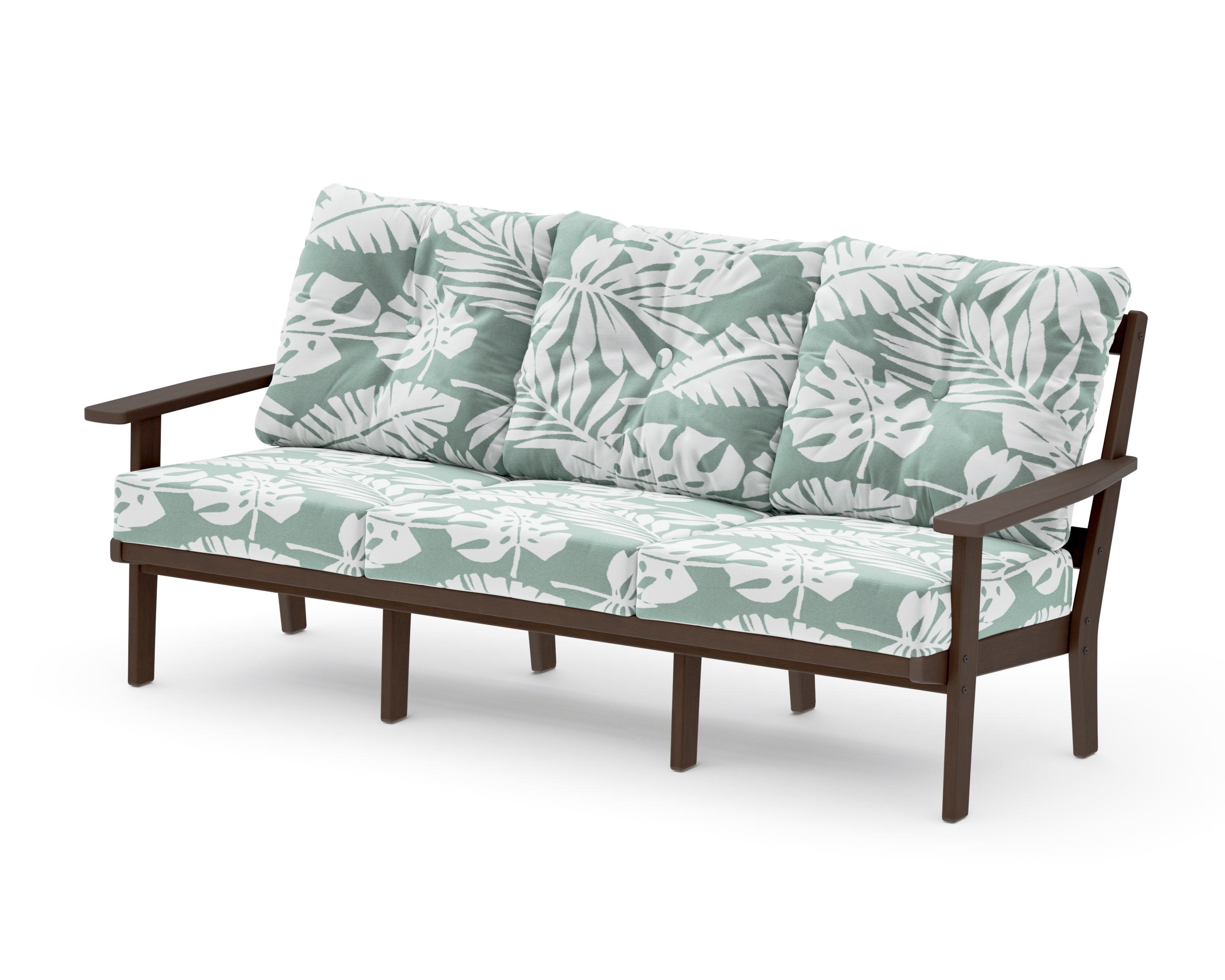 Oxford Deep Seating Sofa in Kona / Leaf Glacier Spa