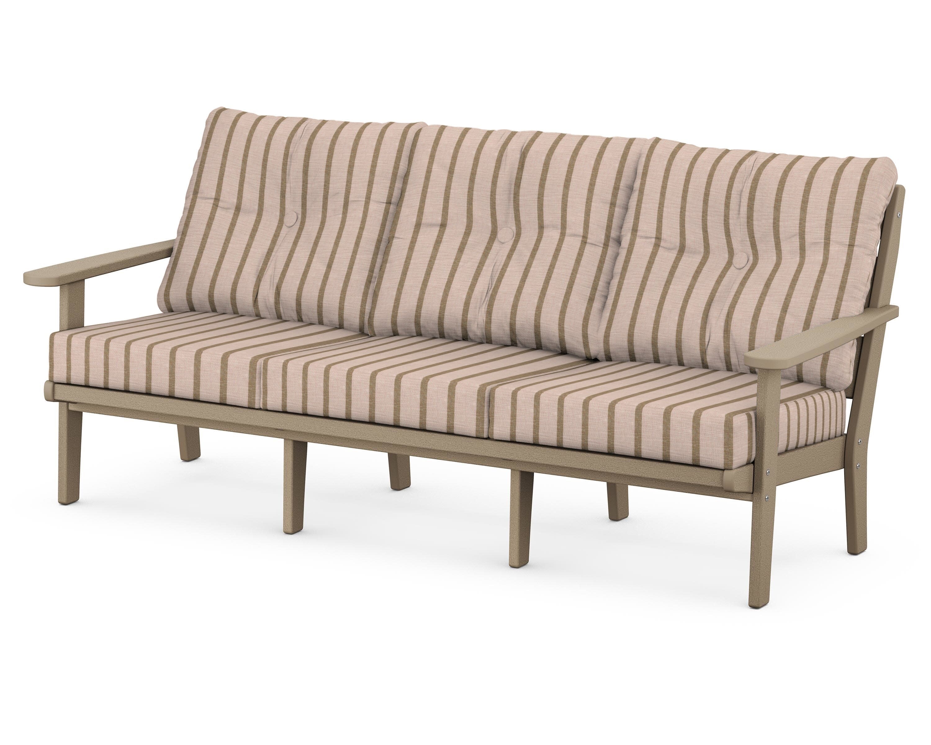 Lakeside Deep Seating Sofa in Vintage Sahara / Unwind Cameo