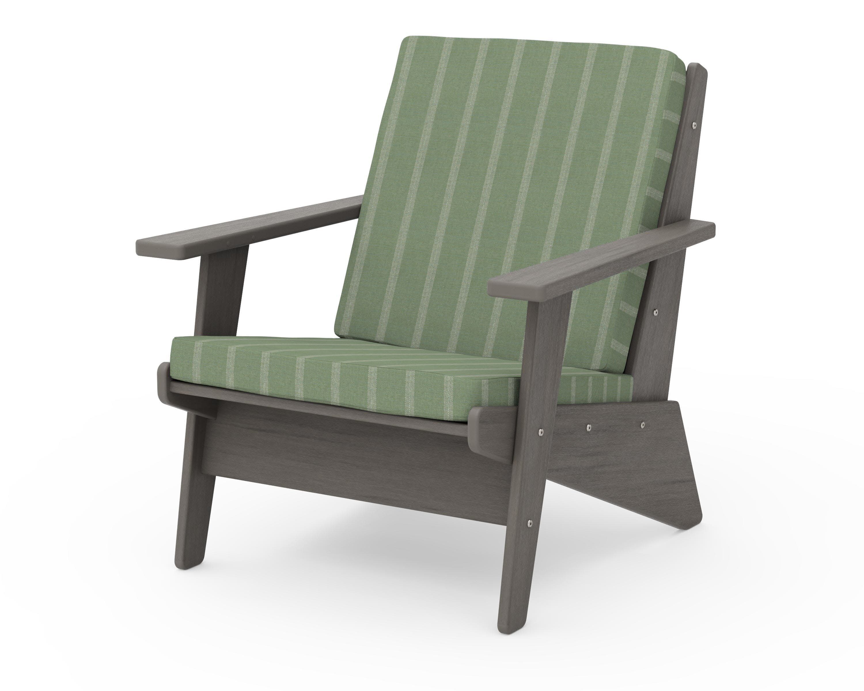 Riviera Modern Lounge Chair in Driftwood / Unwind Rainwashed