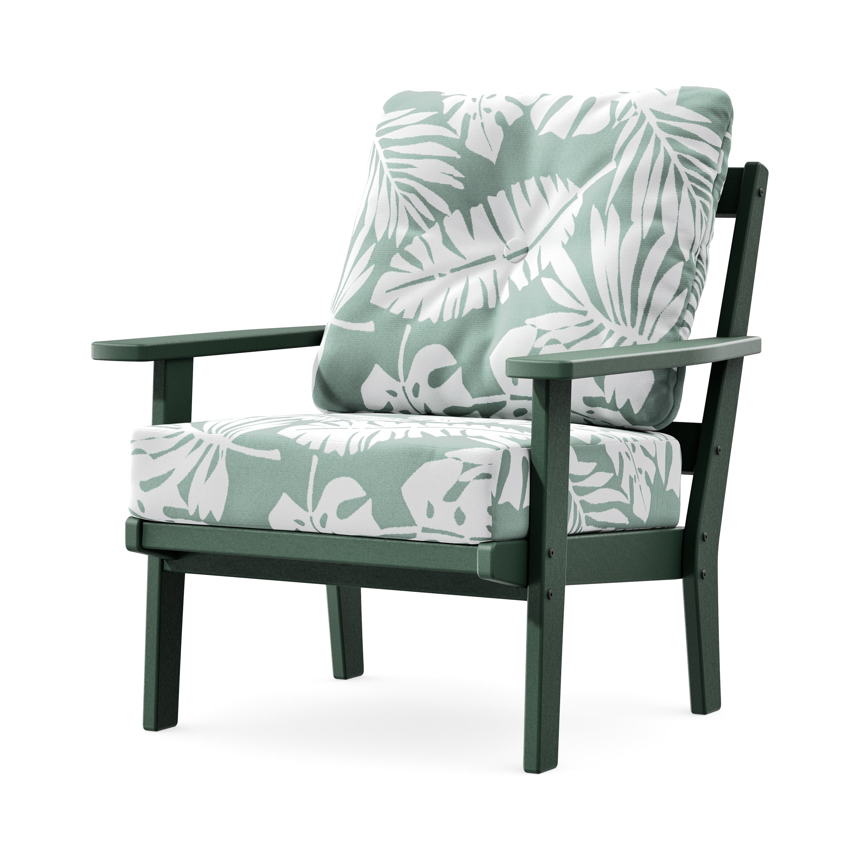 Prairie Deep Seating Chair in Green / Leaf Glacier Spa
