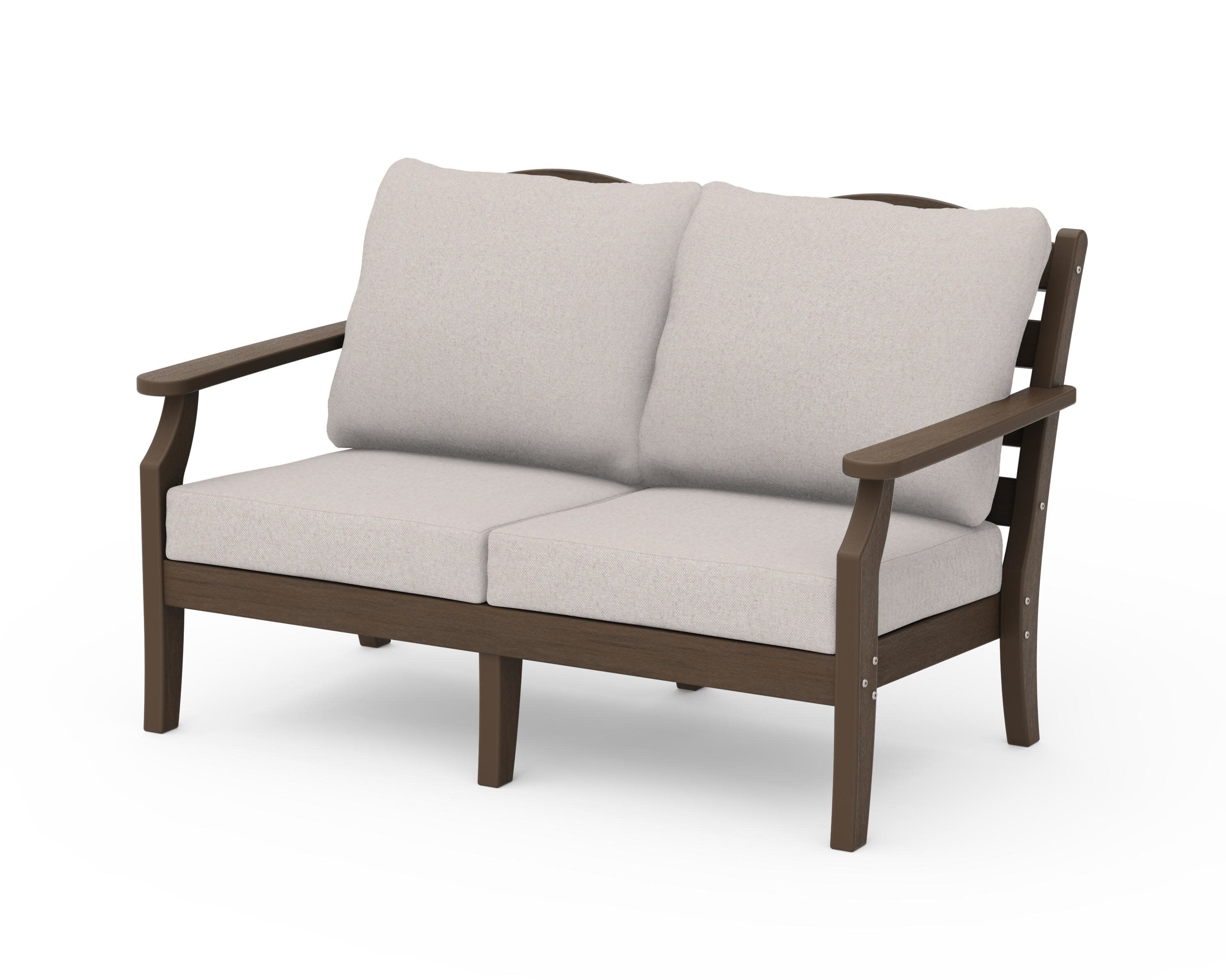 Savannah Deep Seating Loveseat in Kona / Dune Burlap
