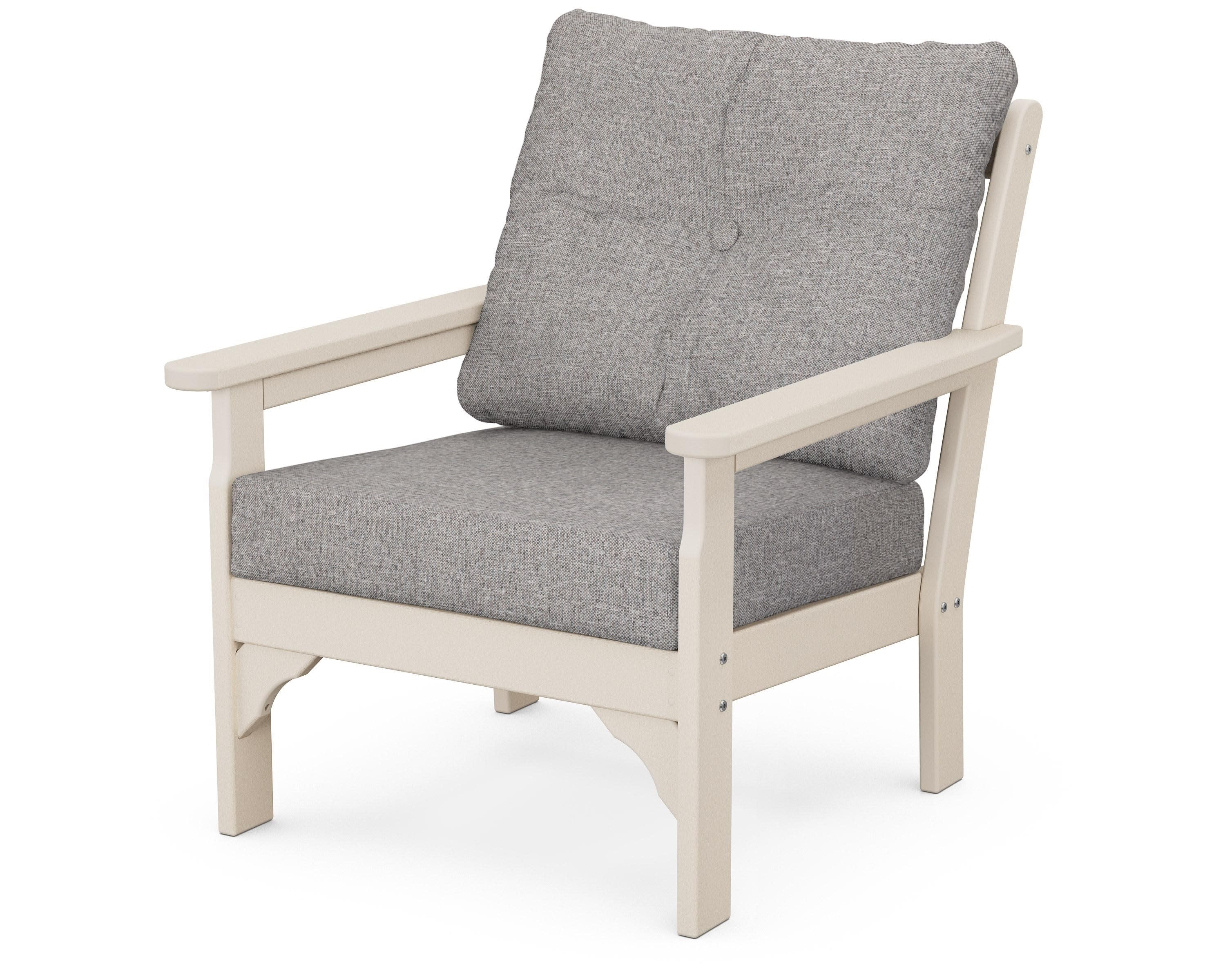 Vineyard Deep Seating Chair in Sand / Grey Mist