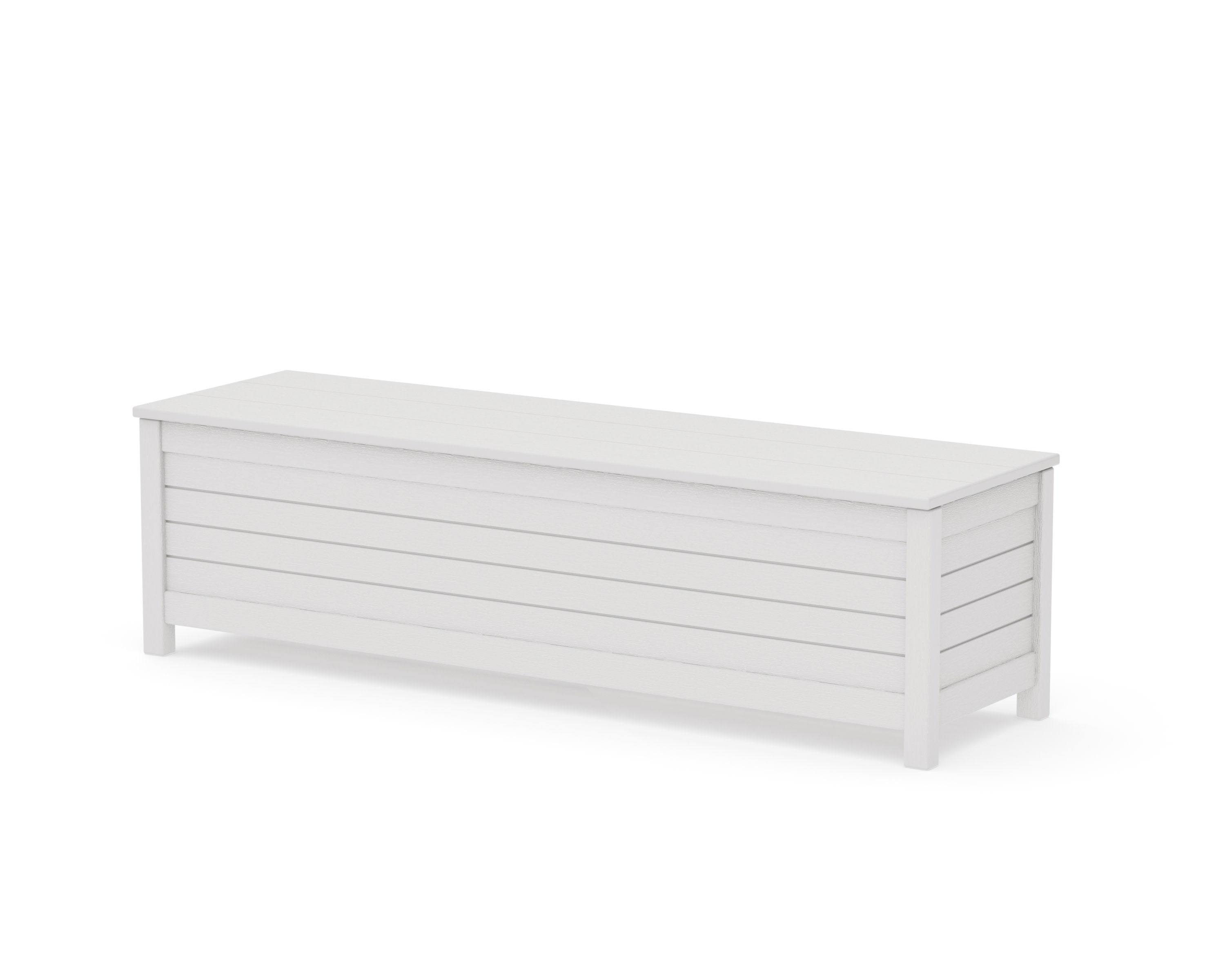 Nautical 60" Storage Bench in Vintage White
